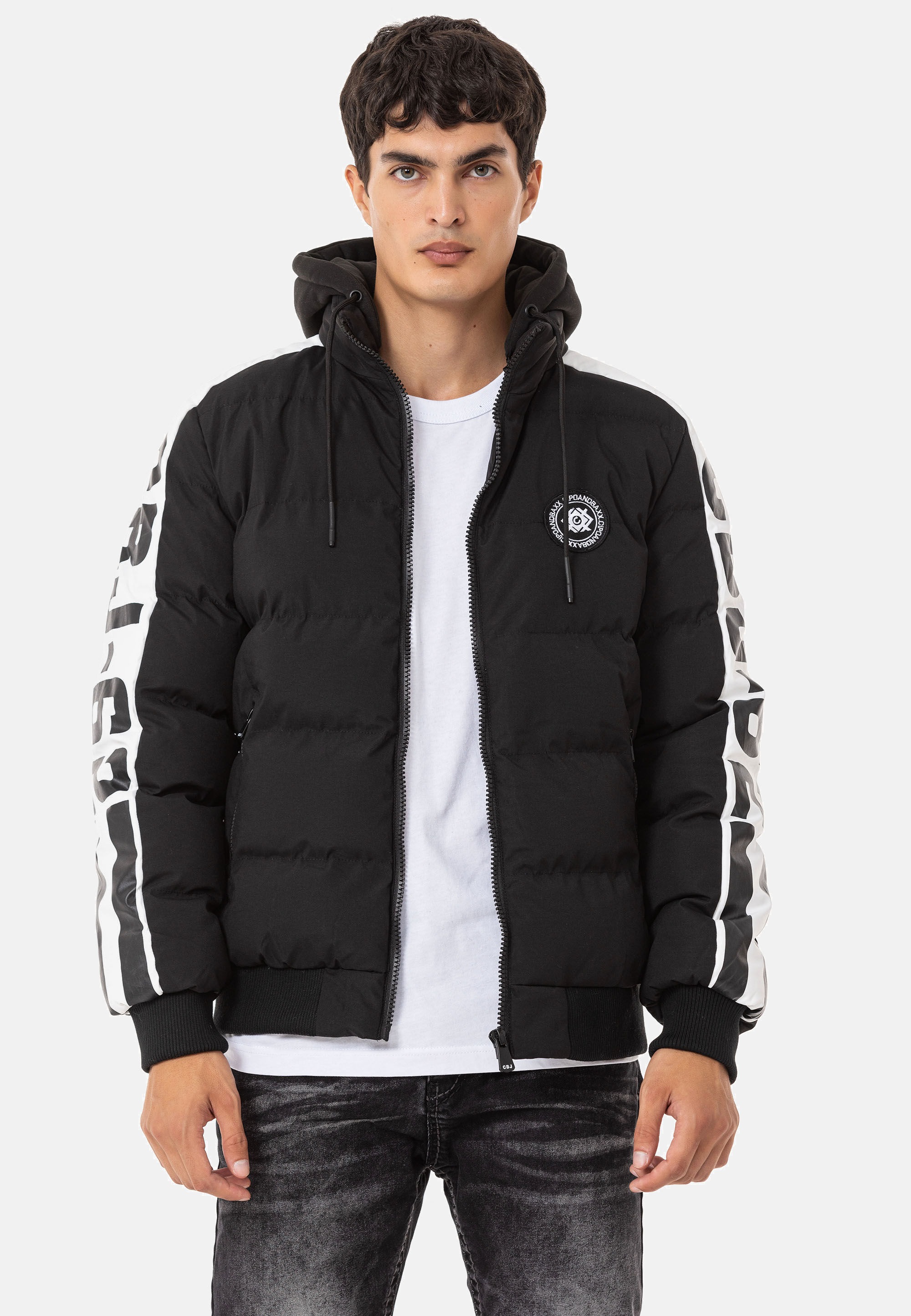 Cipo & Baxx Winterjacke »Jacke«, mit Kapuze, mit Kapuze