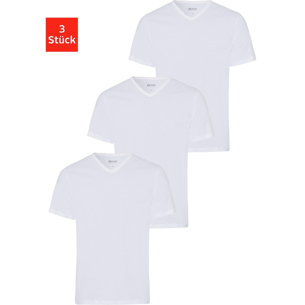 Boss V-Shirt »T-Shirt VN 3P CO«, (Packung, 3 tlg.)