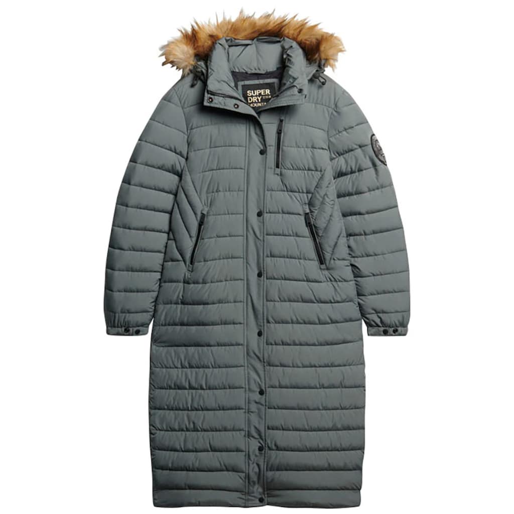 Superdry Steppmantel »FUJI HOODED LONGLINE PUFFER«