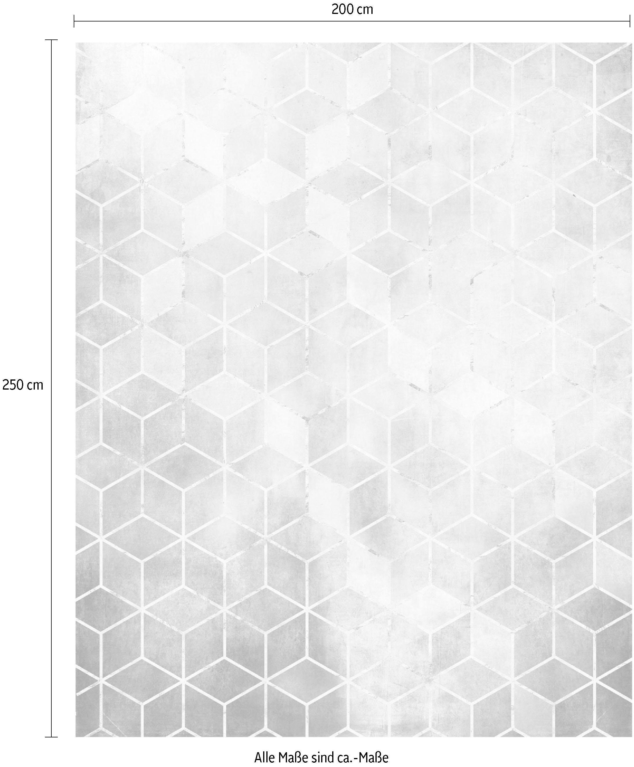 Komar Vliestapete »Digitaldruck Vlies - Mosaik Rosso - Größe 200 x 250 cm«, bedruckt, Wohnzimmer, Schlafzimmer