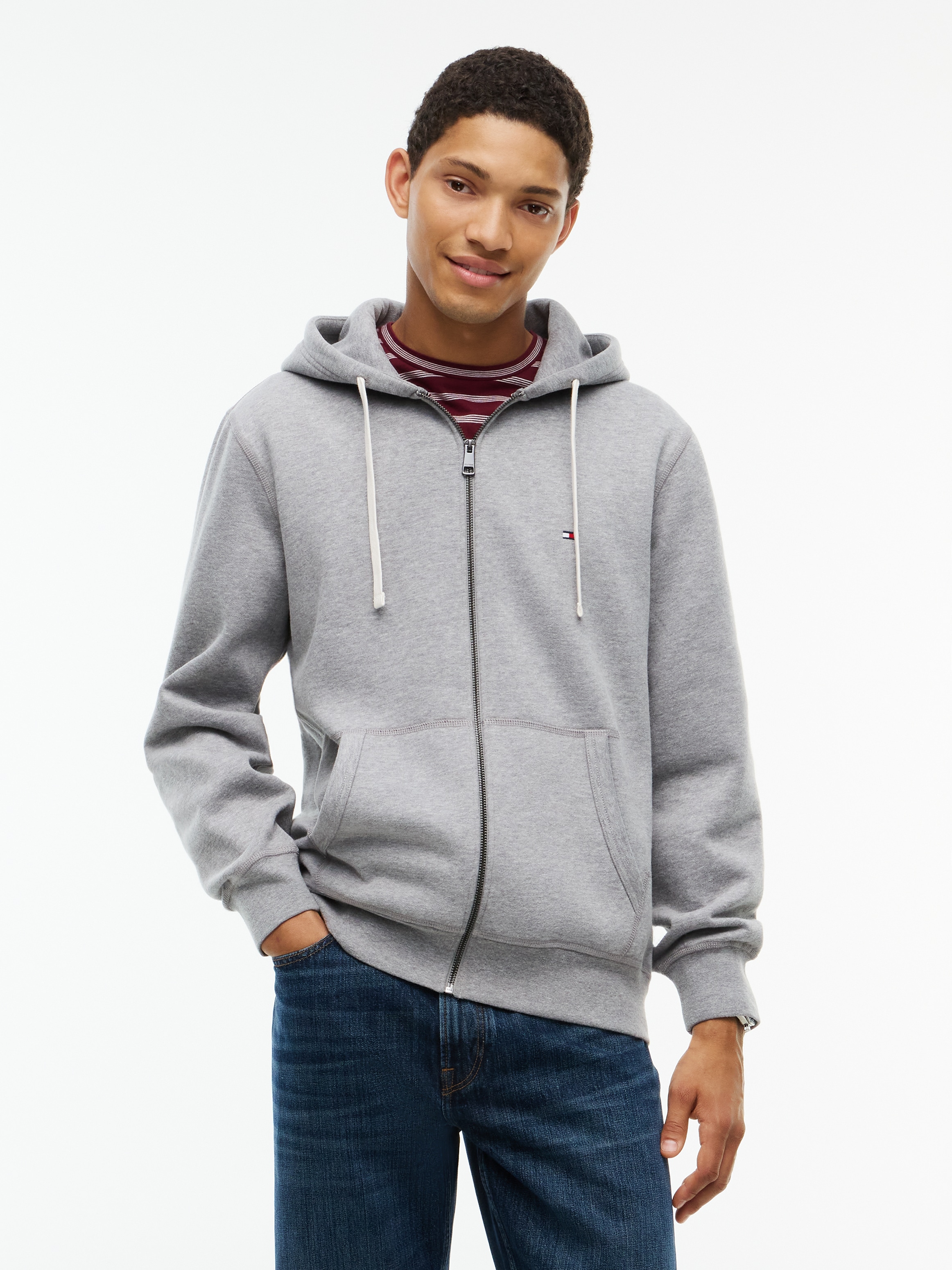 Tommy Hilfiger Kapuzensweatjacke "ESSENTIAL FLEECE HOODED REGULAR"