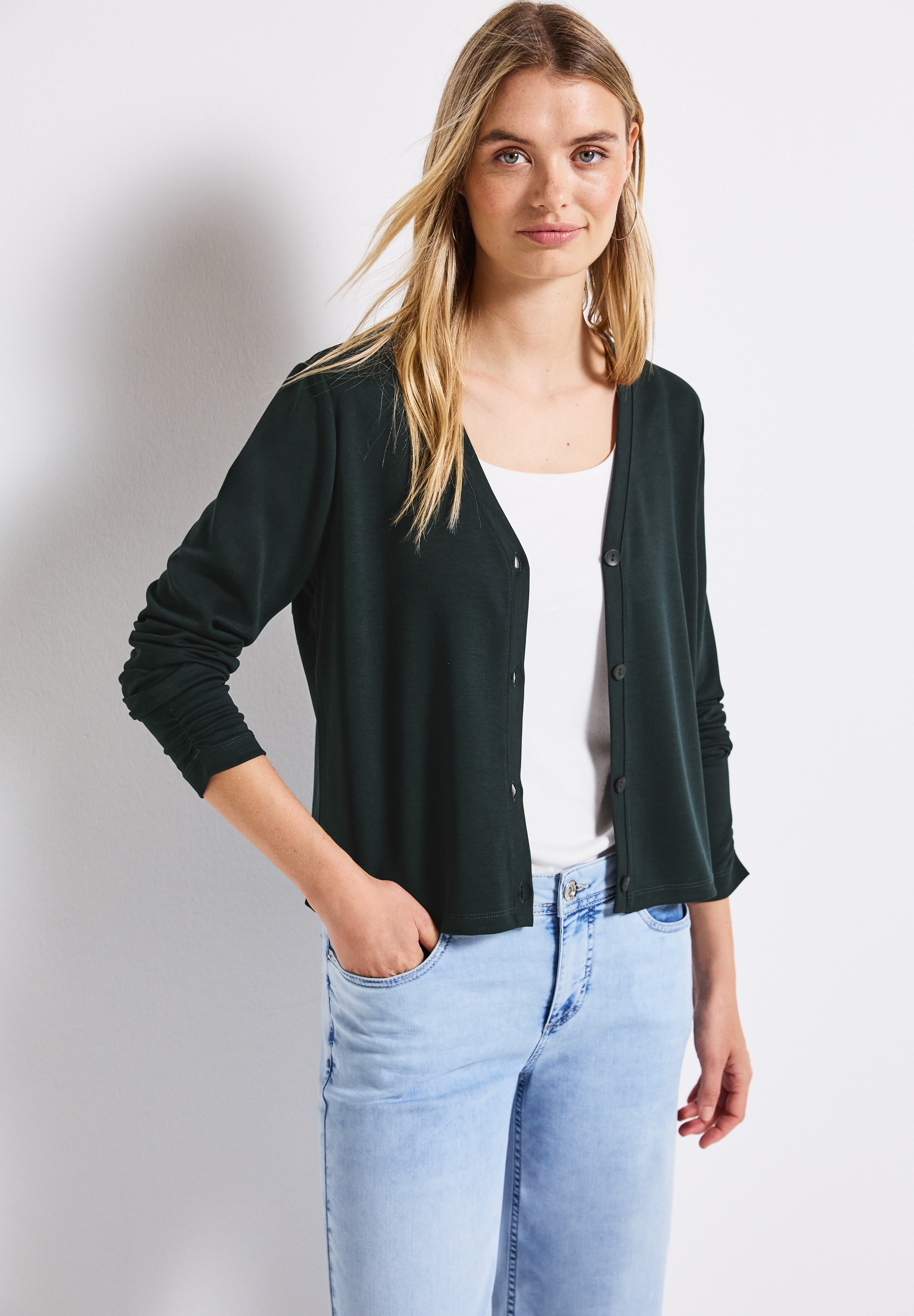 STREET ONE Shirtjacke, im Silk-Look günstig online kaufen
