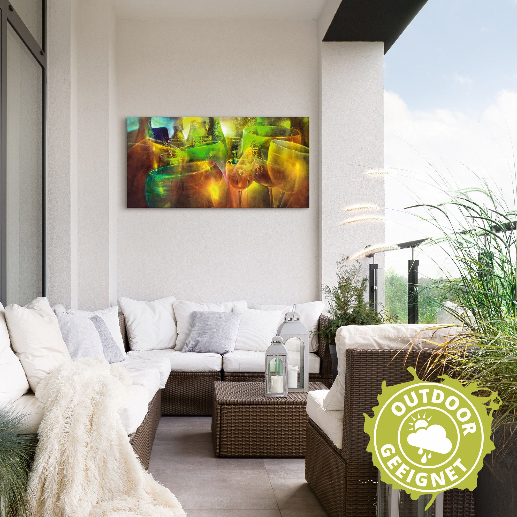 Artland Wandbild »Zu später Stunde«, Getränke, (1 St.), als Alubild, Outdoorbild, Leinwandbild in verschied. Größen