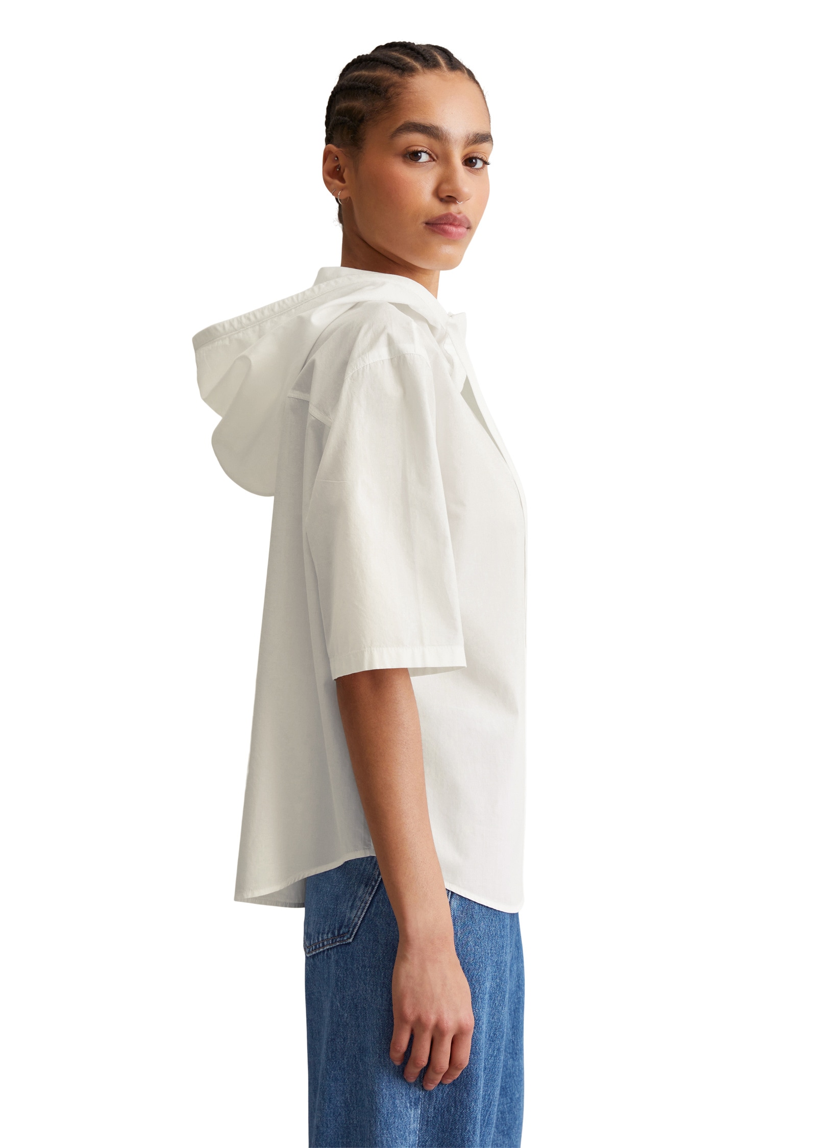 Marc O'Polo DENIM Kurzarmbluse »aus Organic Cotton«