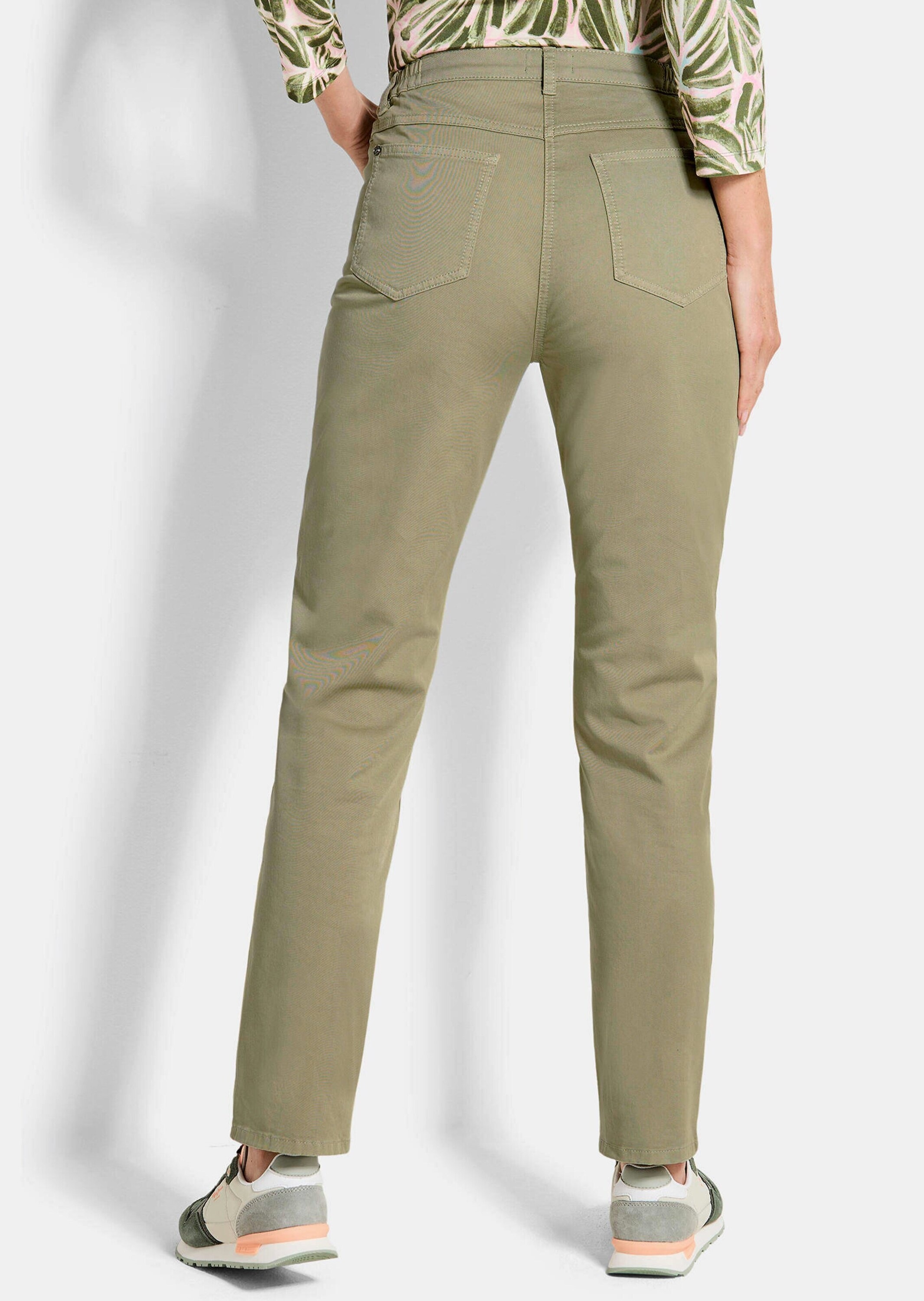 GOLDNER Stoffhose »Kurzgröße Schmale Hose LOUISA mit Schlank-Effekt«