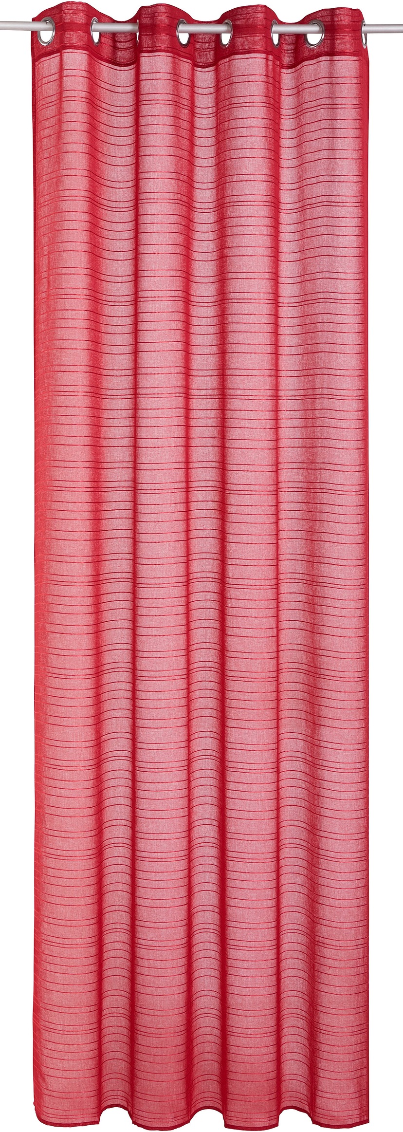 Weckbrodt Vorhang »Klara«, (1 Rechnung | BAUR halbtransparent, Optik Wildseiten auf Ösenschal, St.), Gardine, 