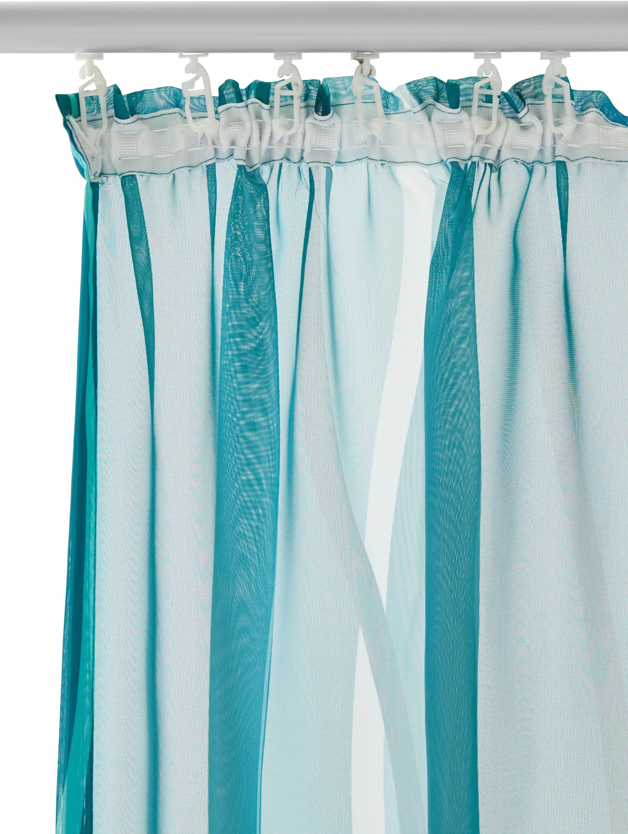 my (2 | home Gardine »Dimona«, BAUR St.), 2er-Set, Voile, Polyester transparent,