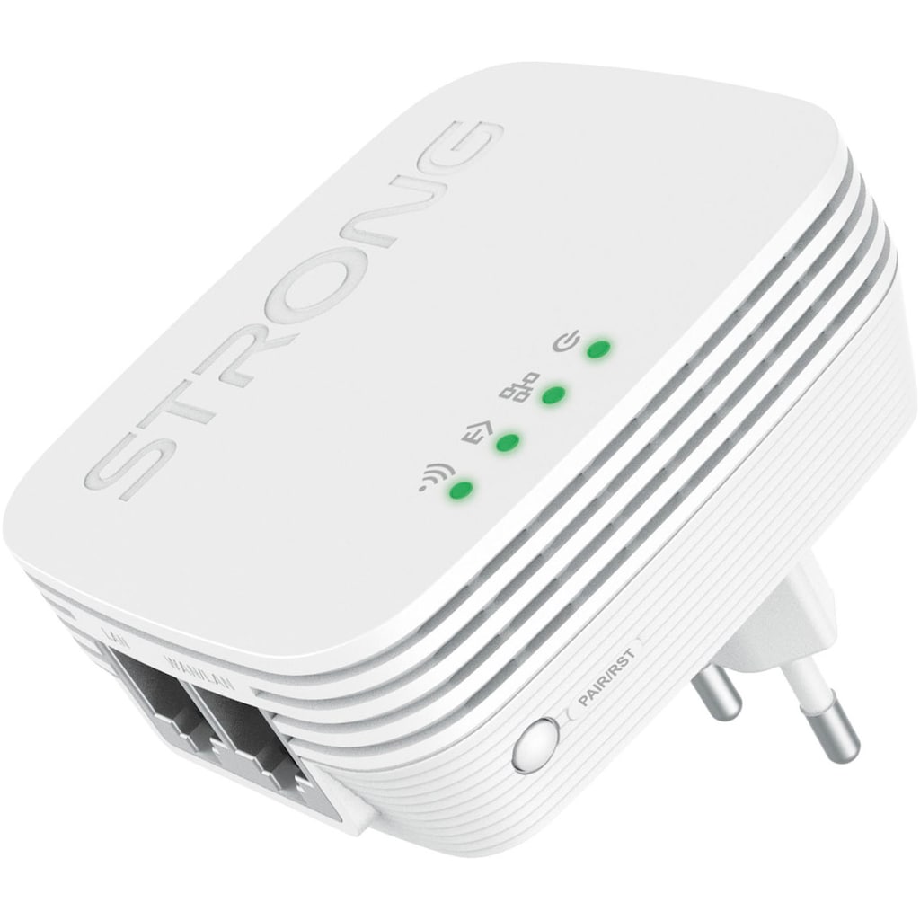 Strong Reichweitenverstärker »Powerline MINI WiFi 600 Mbit/s Set (2 Einheiten)«, (2 St.)