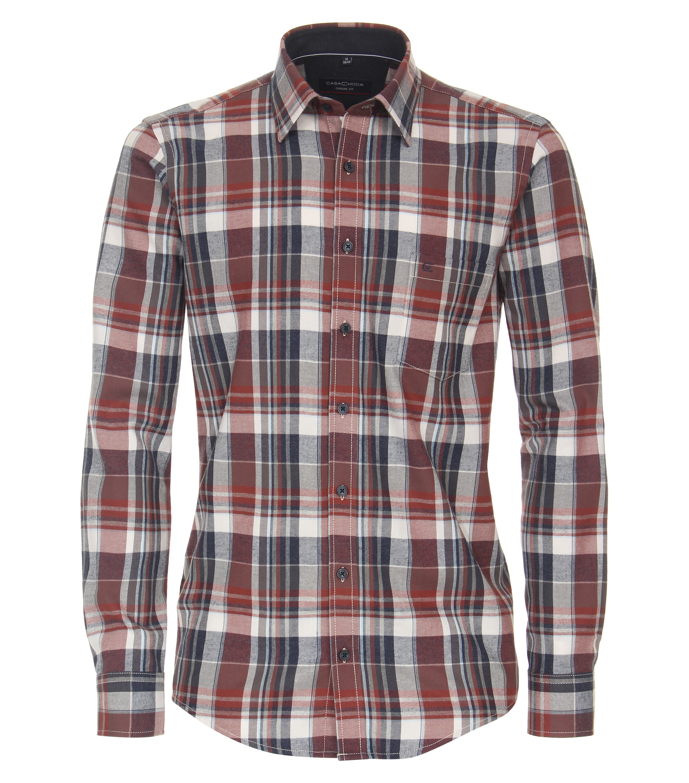 CASAMODA "CASAMODA Flanellhemd kariert" günstig online kaufen