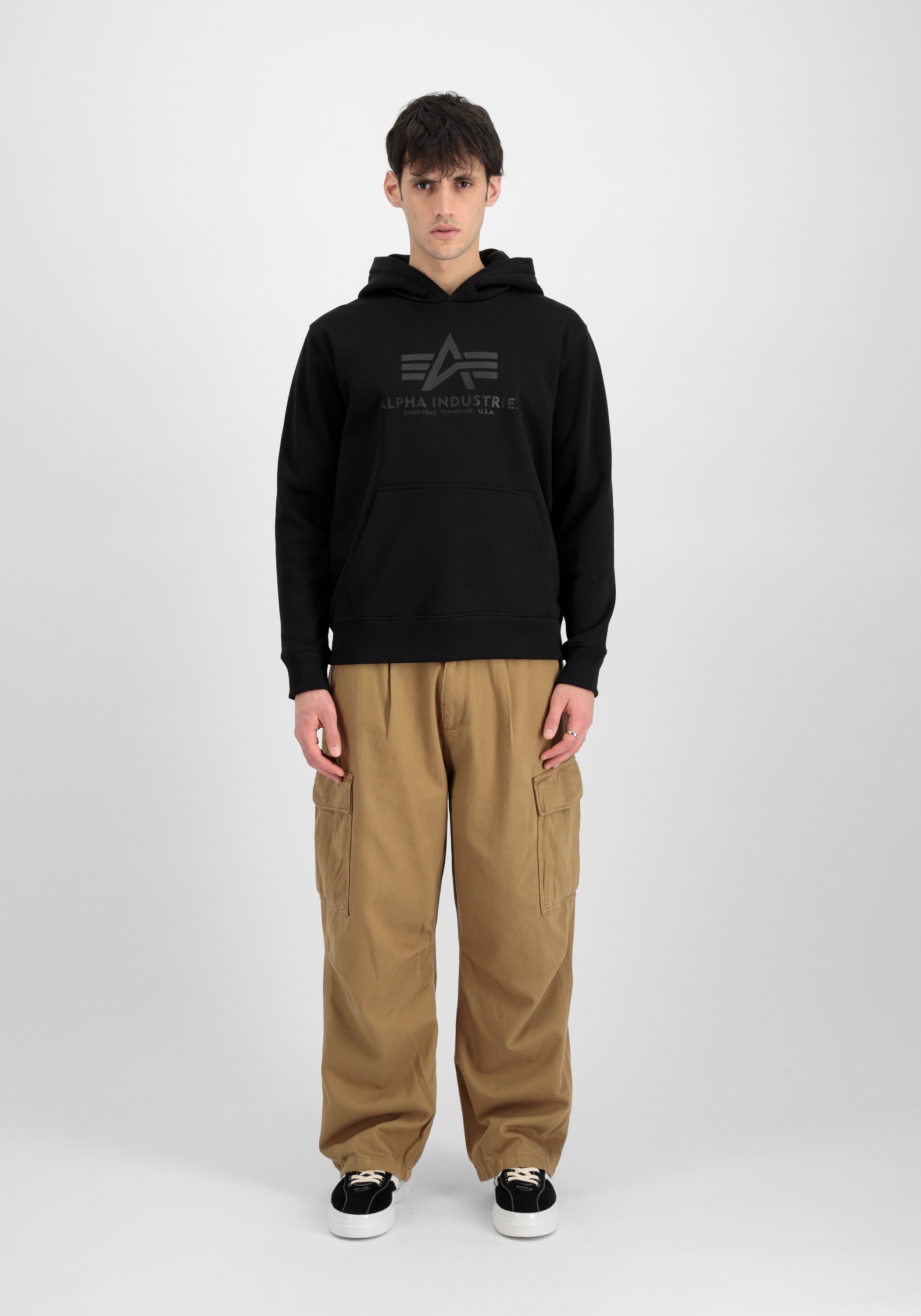 Alpha Industries Hoodie »Alpha Industries Men - Hoodies Basic Hoodie Carbon«