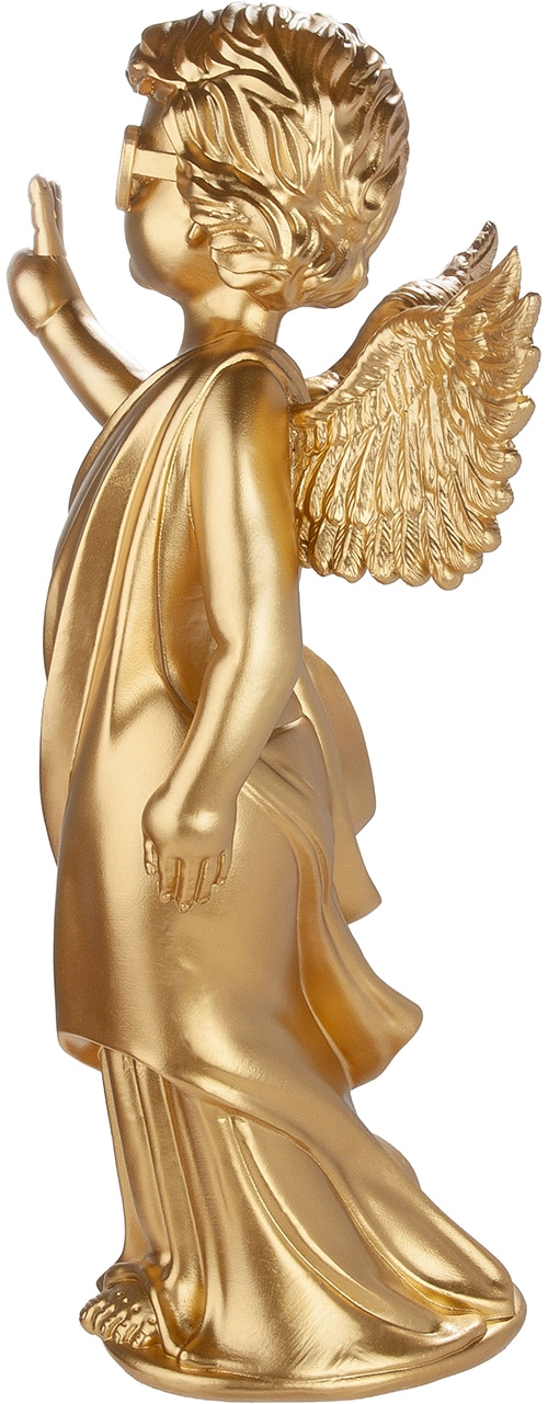 GILDE Skulptur »Figur Engel Gloria goldfarben« Engel Sonnenbrille trendige Deko witzige Figur Deko-Highlight