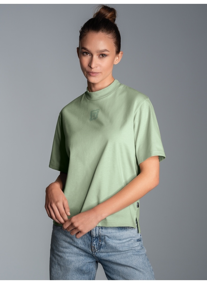 Trigema T-Shirt "TRIGEMA T-Shirt mit Stehkragen", (1 tlg.) günstig online kaufen