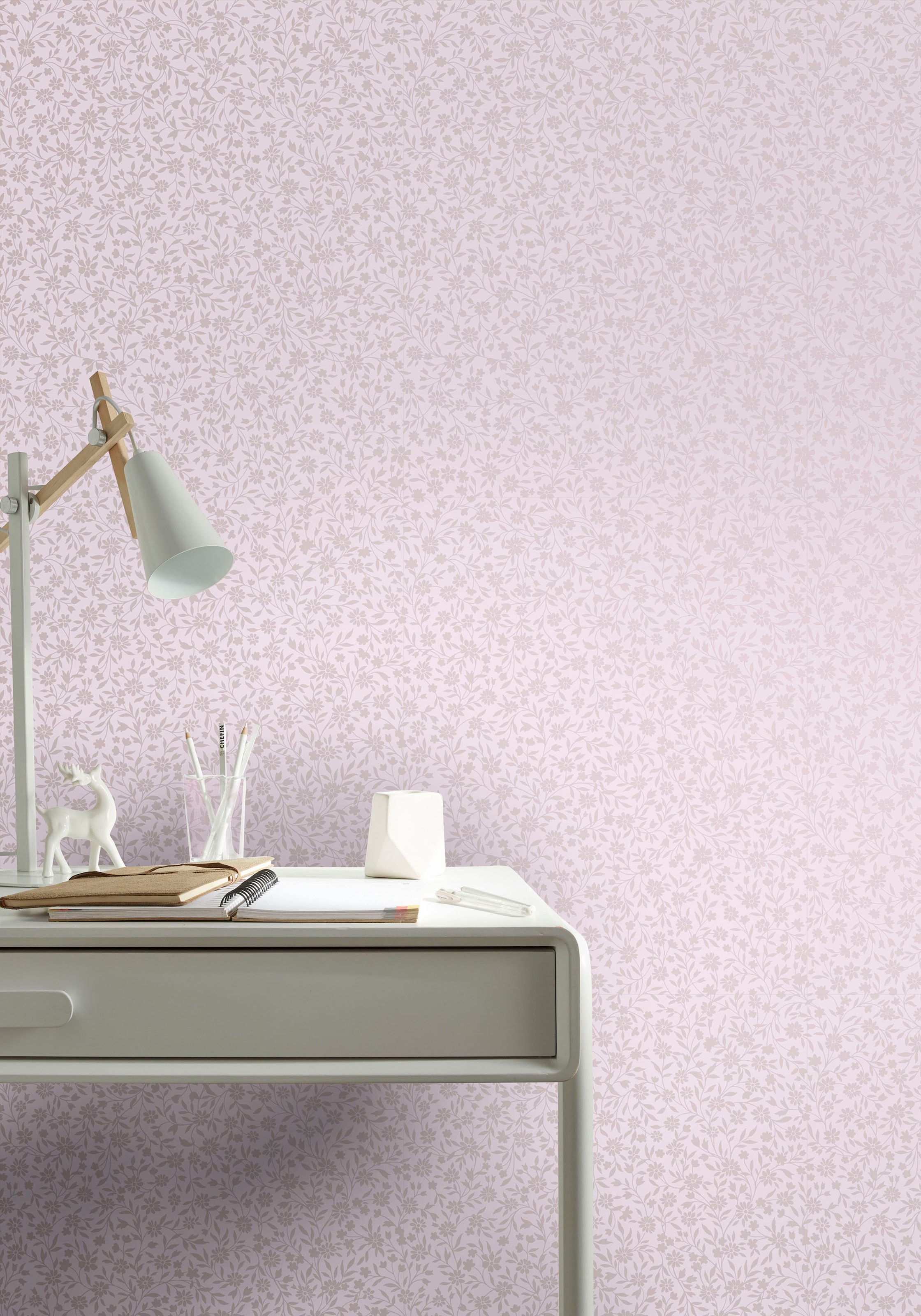 Superfresco Easy Vliestapete »Floral - Blumen«, Rosa - 10m x 52cm