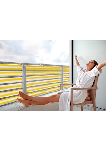 Floracord Balkonsichtschutz, BxH: 500x90 cm, gelb/weiß kaufen