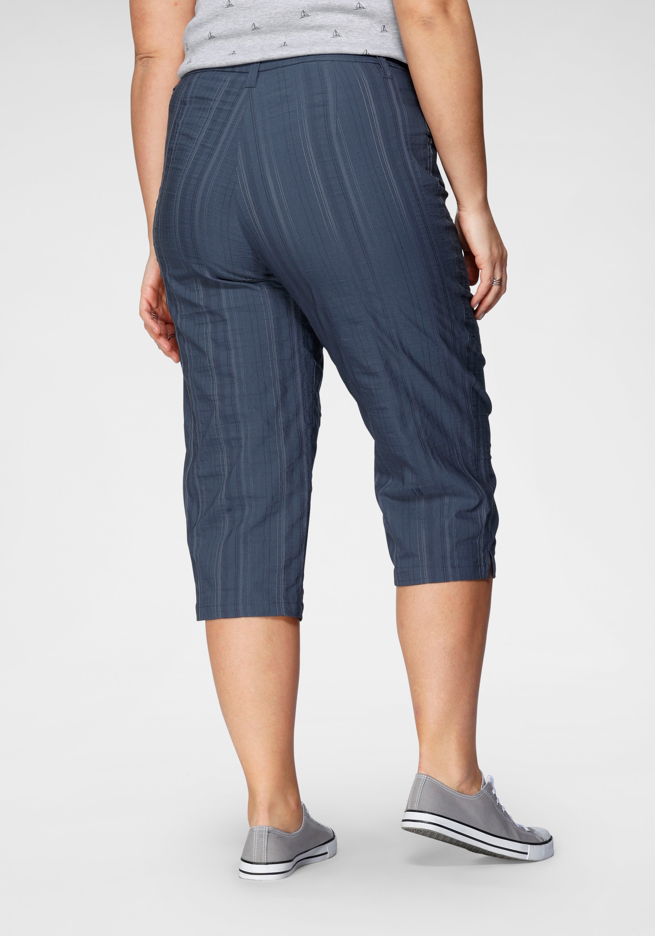 KjBRAND Caprihose "Babsie: bequemer Oberschenkel", Sommerhose mit Strukturm günstig online kaufen