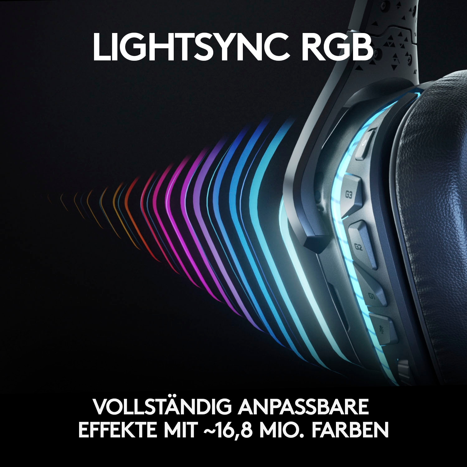 Logitech G Gaming-Headset »G935 7.1 Surround Sound LIGHTSYNC Gaming Headset«