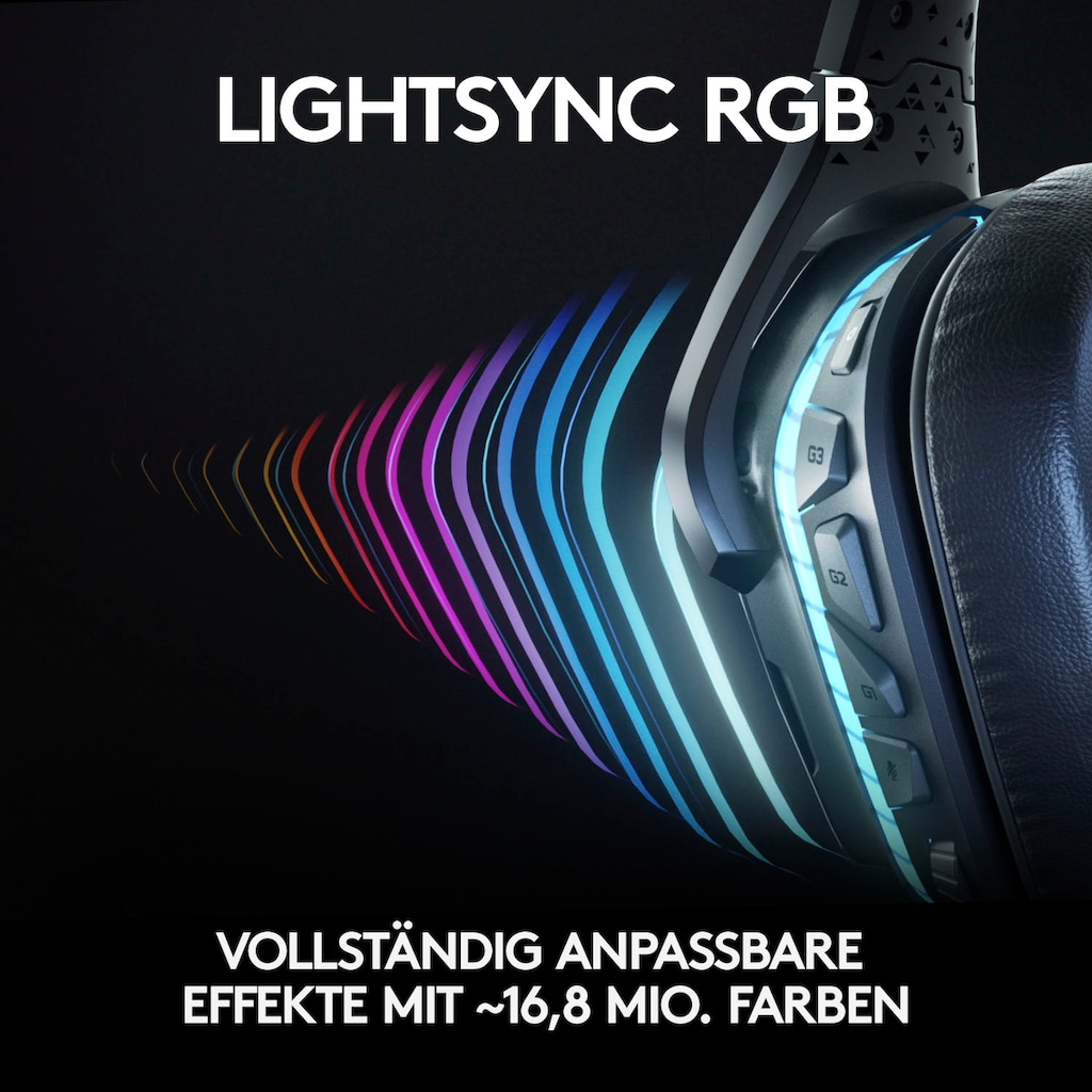 Logitech G Gaming-Headset »G935 7.1 Surround Sound LIGHTSYNC Gaming Headset«