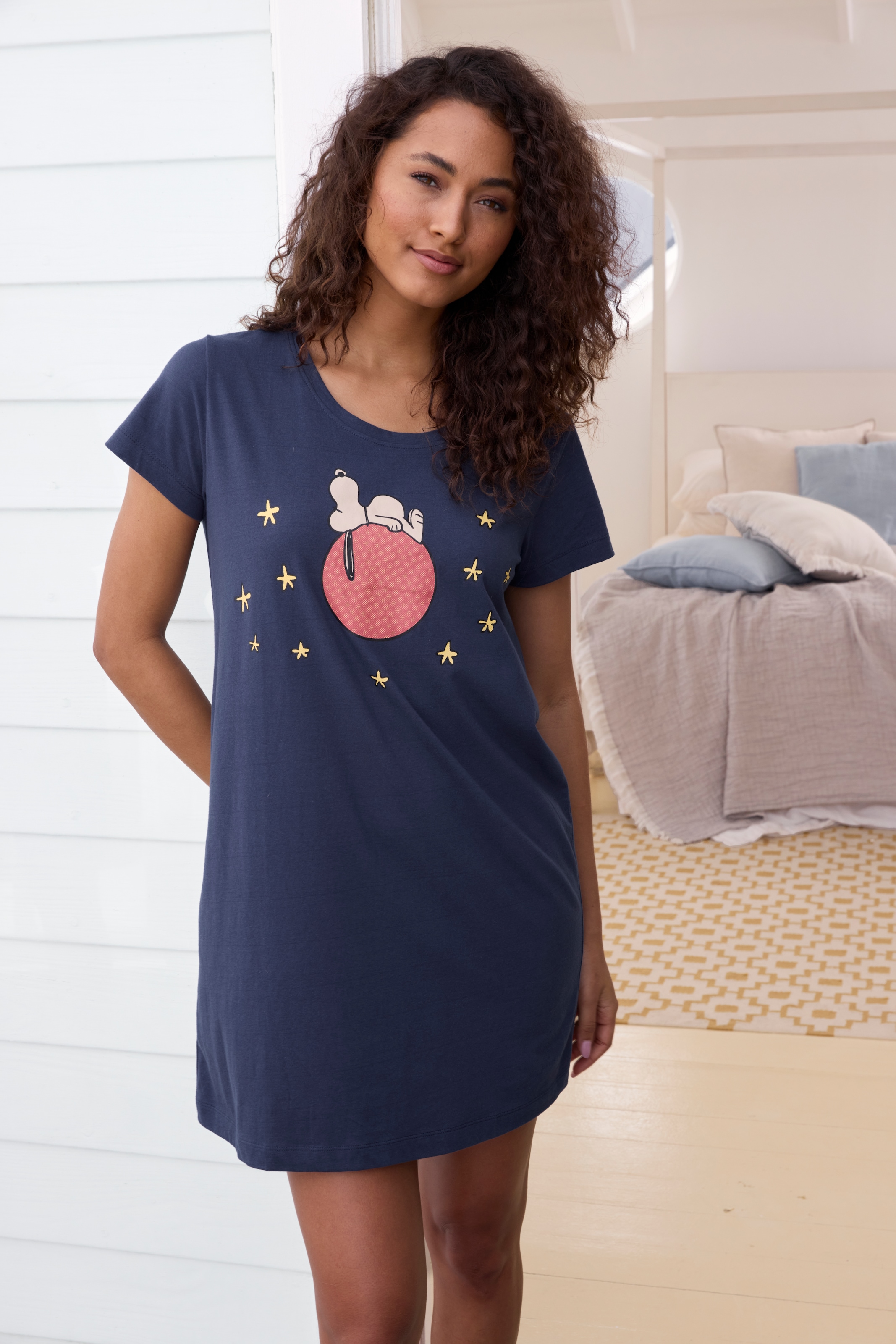 Peanuts Nachthemd 1-teilig, mit Snoopy-Druck günstig online kaufen