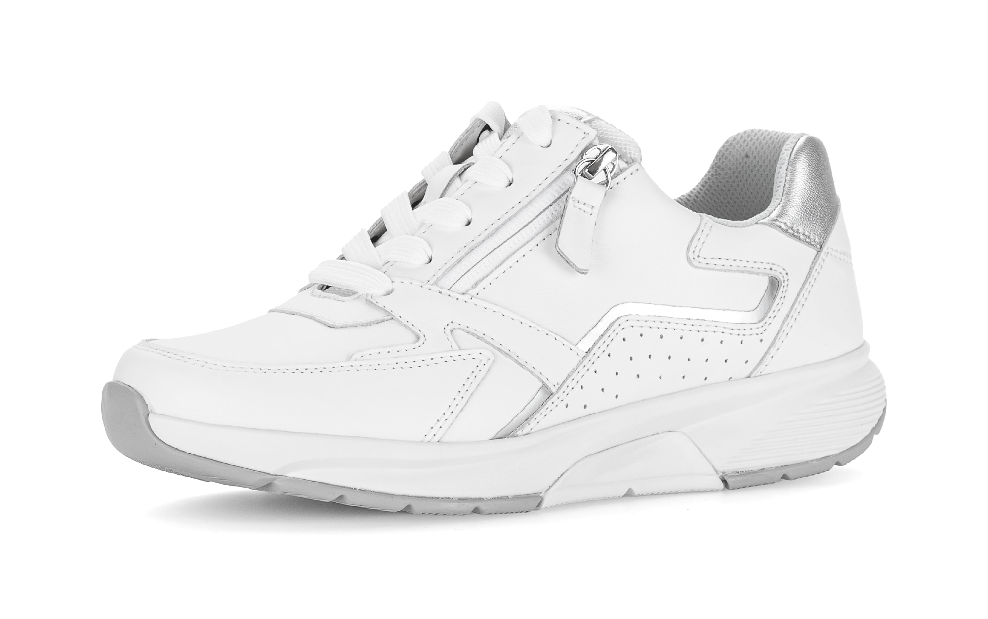rollingsoft Keilsneaker, Freizeitschuh, Halbschuh, Schnürschuh mit Kontrastbesätzen