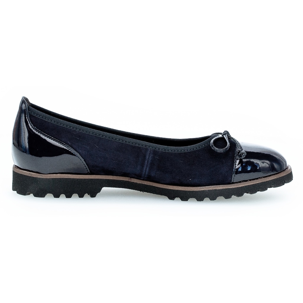 Gabor Ballerina, Flats, Chunky Slipper mit komfortablem Gummieinfass