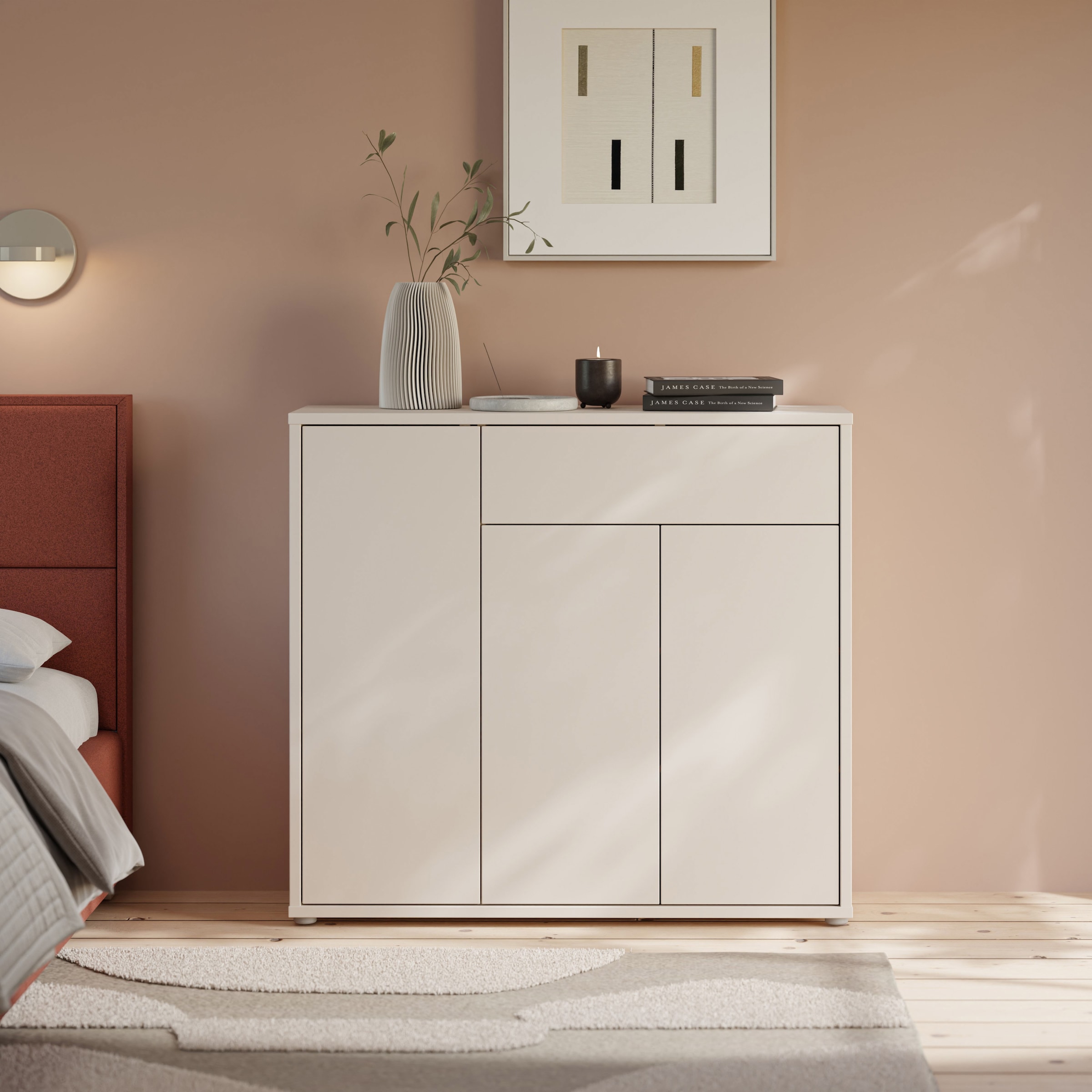 FORTE Schuhschrank B/H/T 109,2/99,1/34,9 cm Push to open, 20 Paar Schuhe