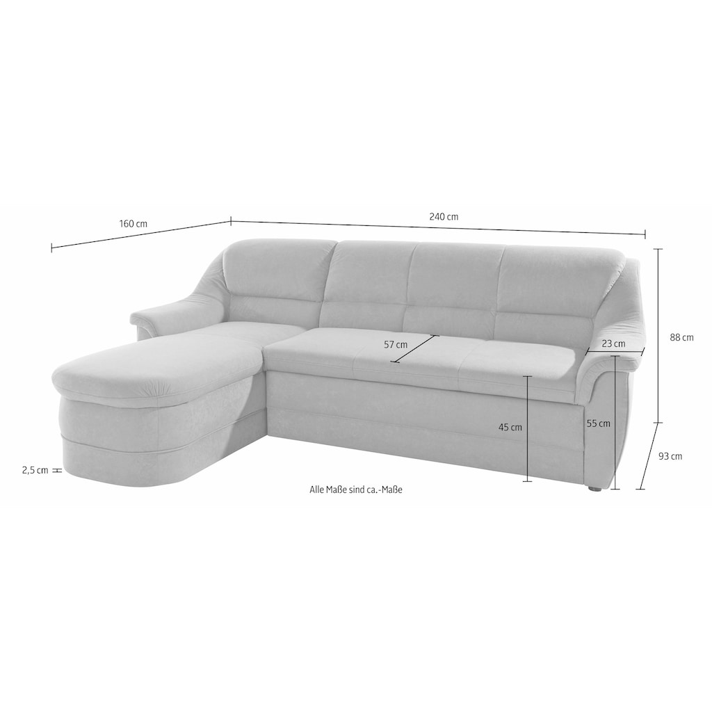 DOMO collection Ecksofa »Lale L-Form«