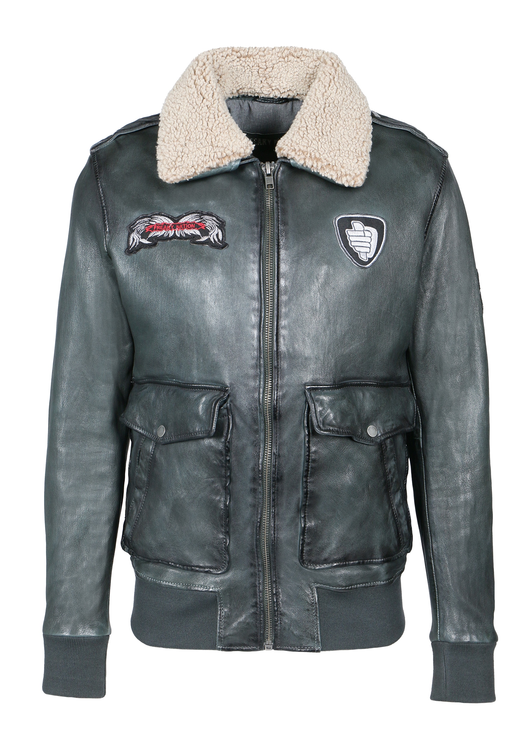 Freaky Nation Lederjacke »GateOne-FN«