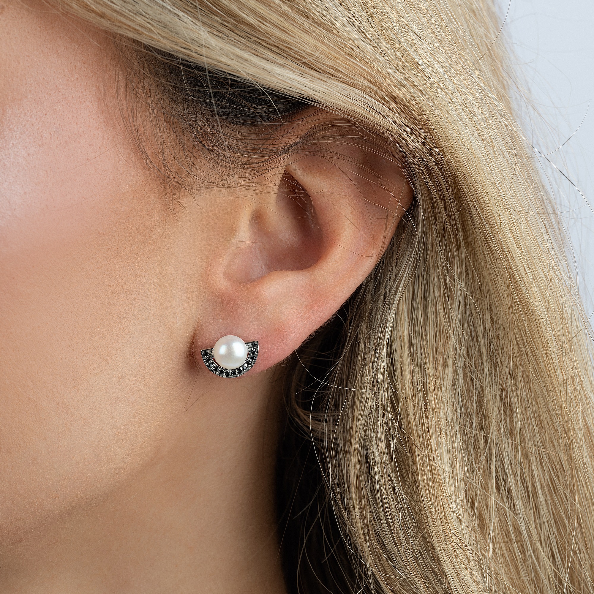 Zeeme Paar Ohrstecker »925/- Sterling Silber Süßwasserperle«