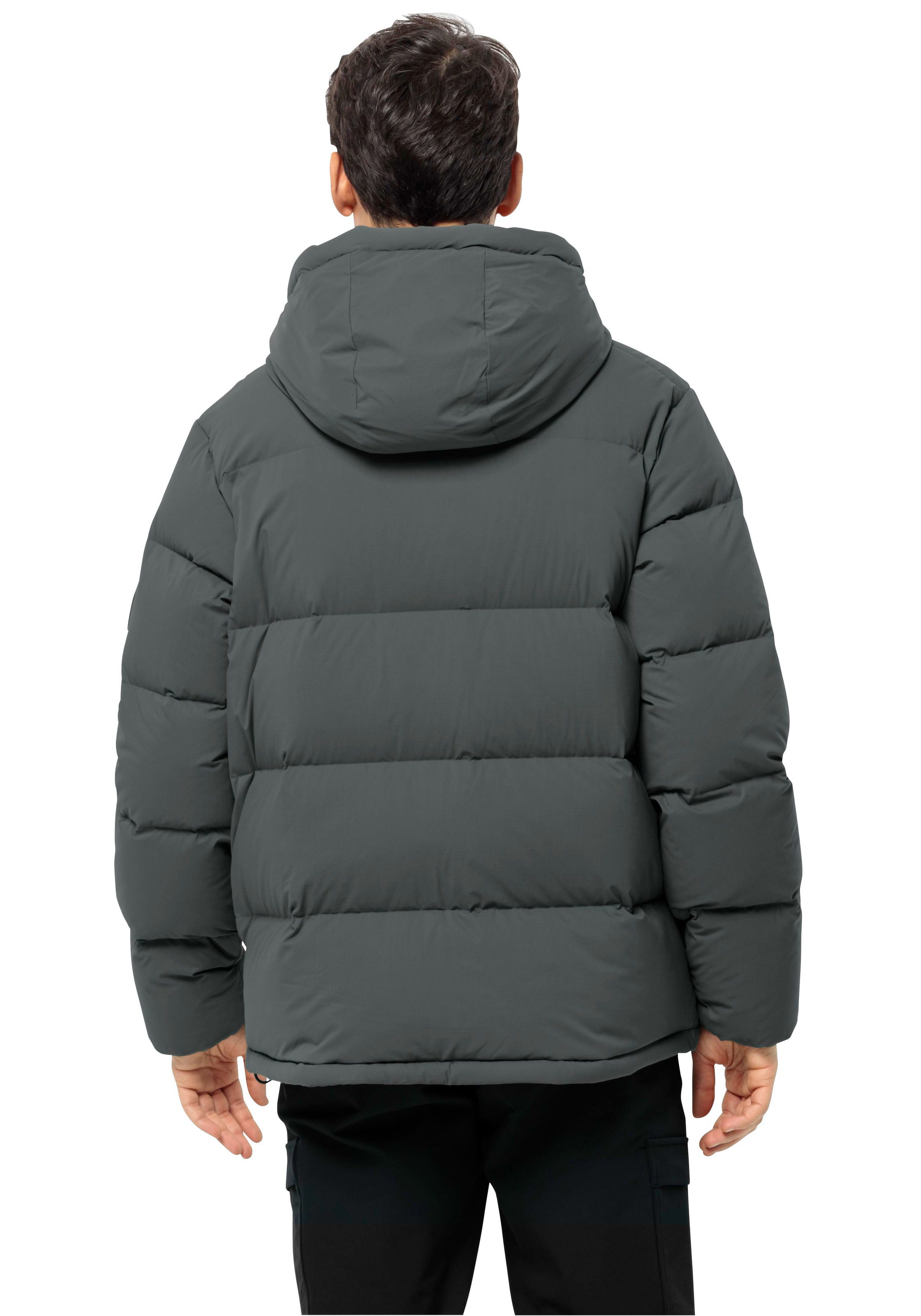 Jack Wolfskin Daunenjacke "ROEMERTOR JKT M", mit Kapuze, Wärmend, winddicht günstig online kaufen
