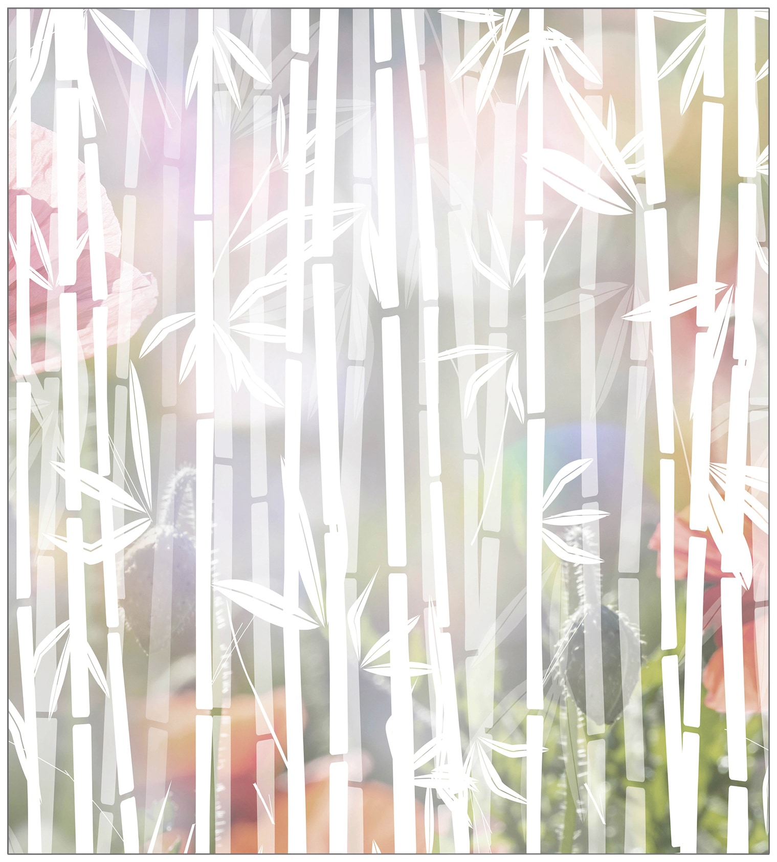 MySpotti Fensterfolie »Look Bamboo white«, halbtransparent