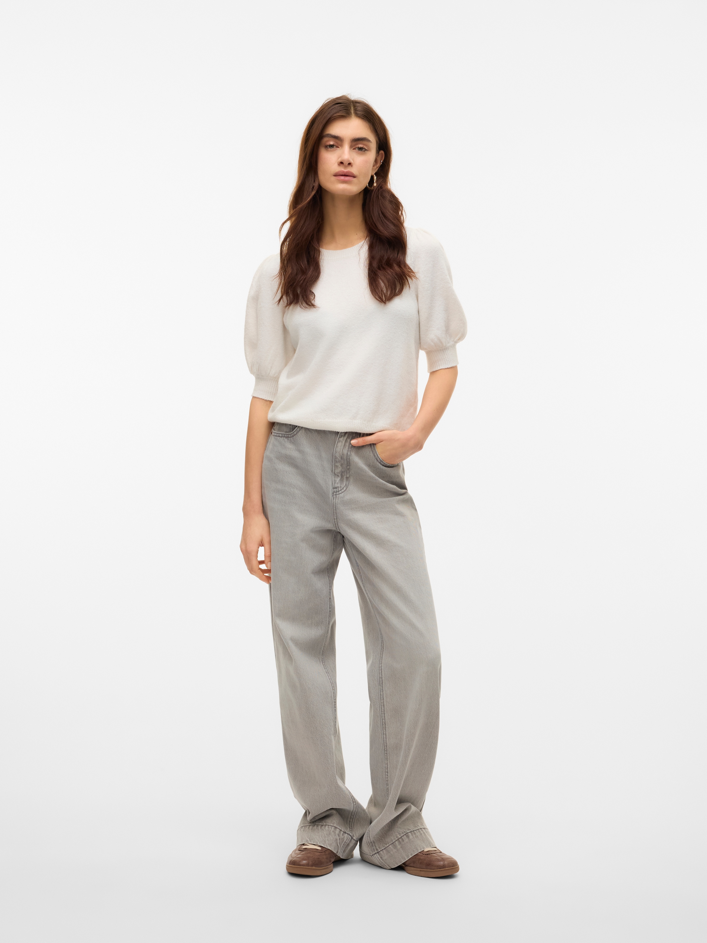Vero Moda Kurzarmpullover »VMDOFFY 2/4 O-NECK PULLOVER GA NOOS«