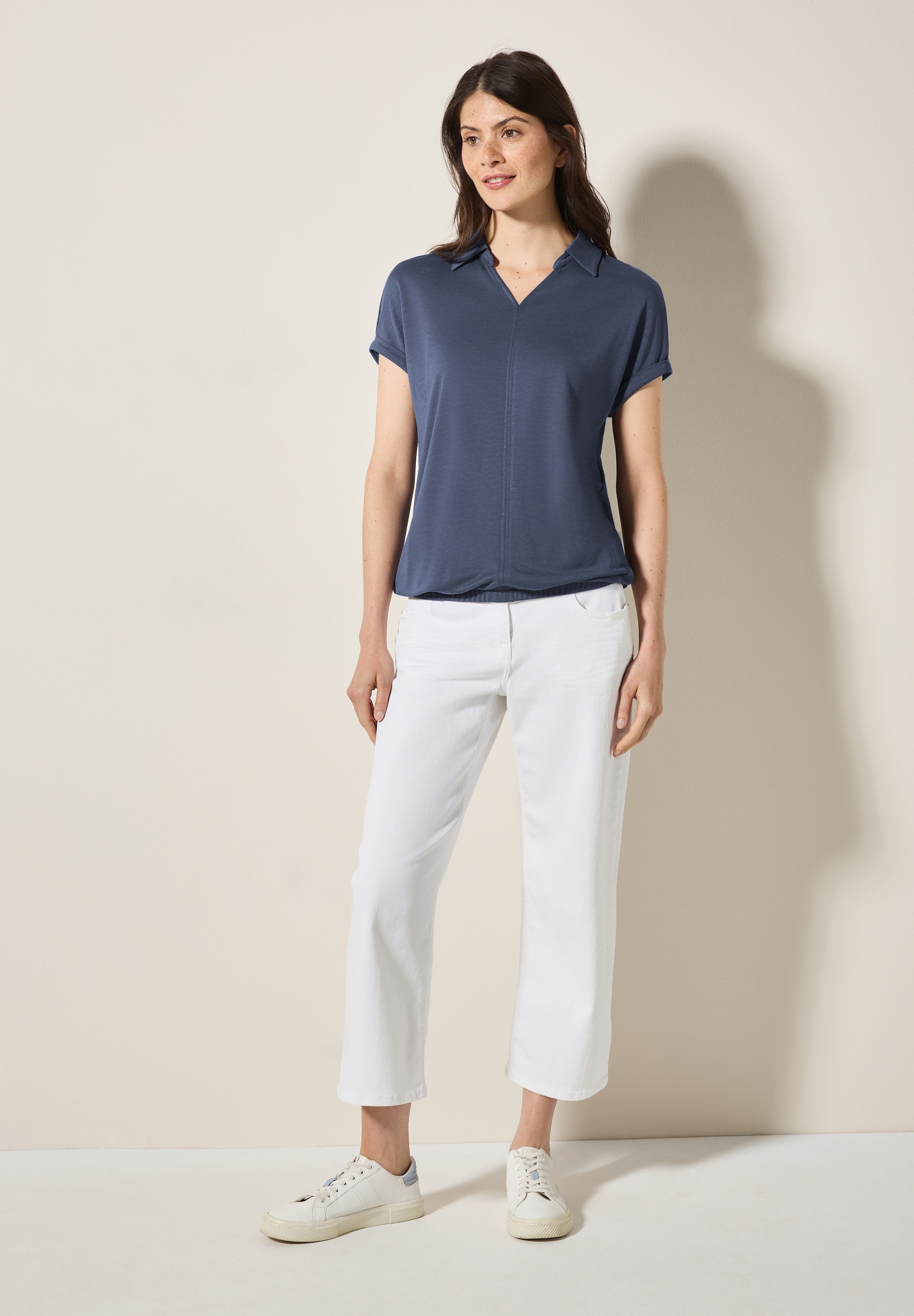 Cecil Poloshirt, mit Elastiksaum