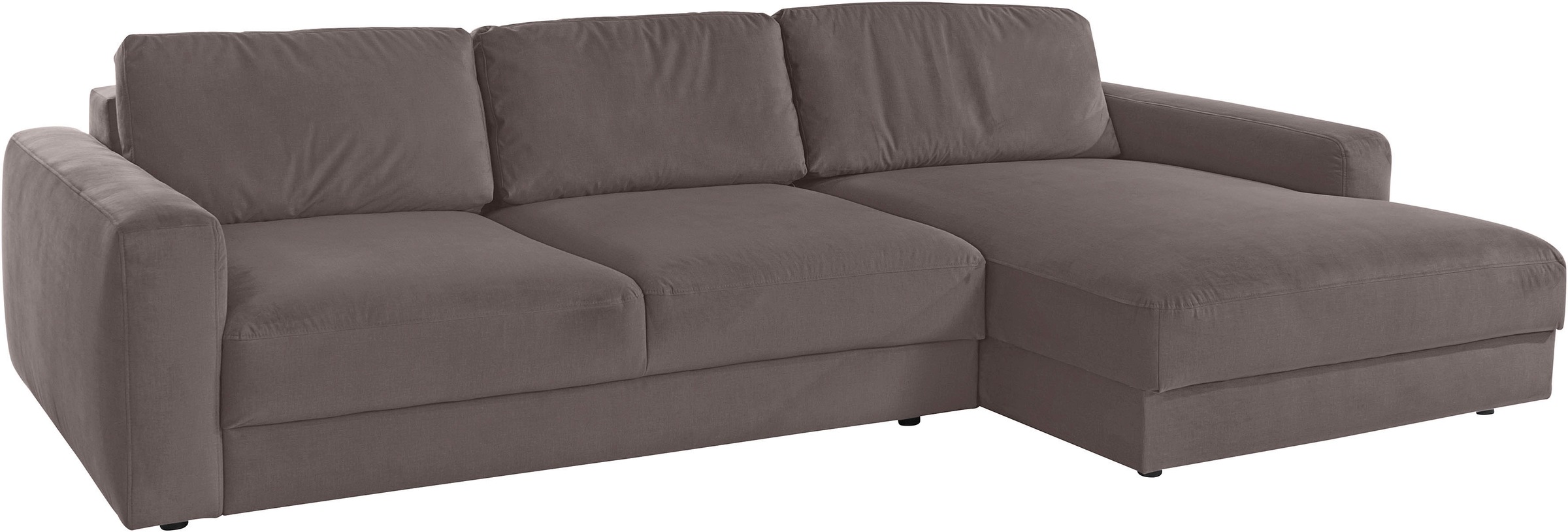 Places of Style Ecksofa »Bloomfield, L-Form«, extra tiefe Sitzfläche, wahlweise mit Sitztiefenverstellung