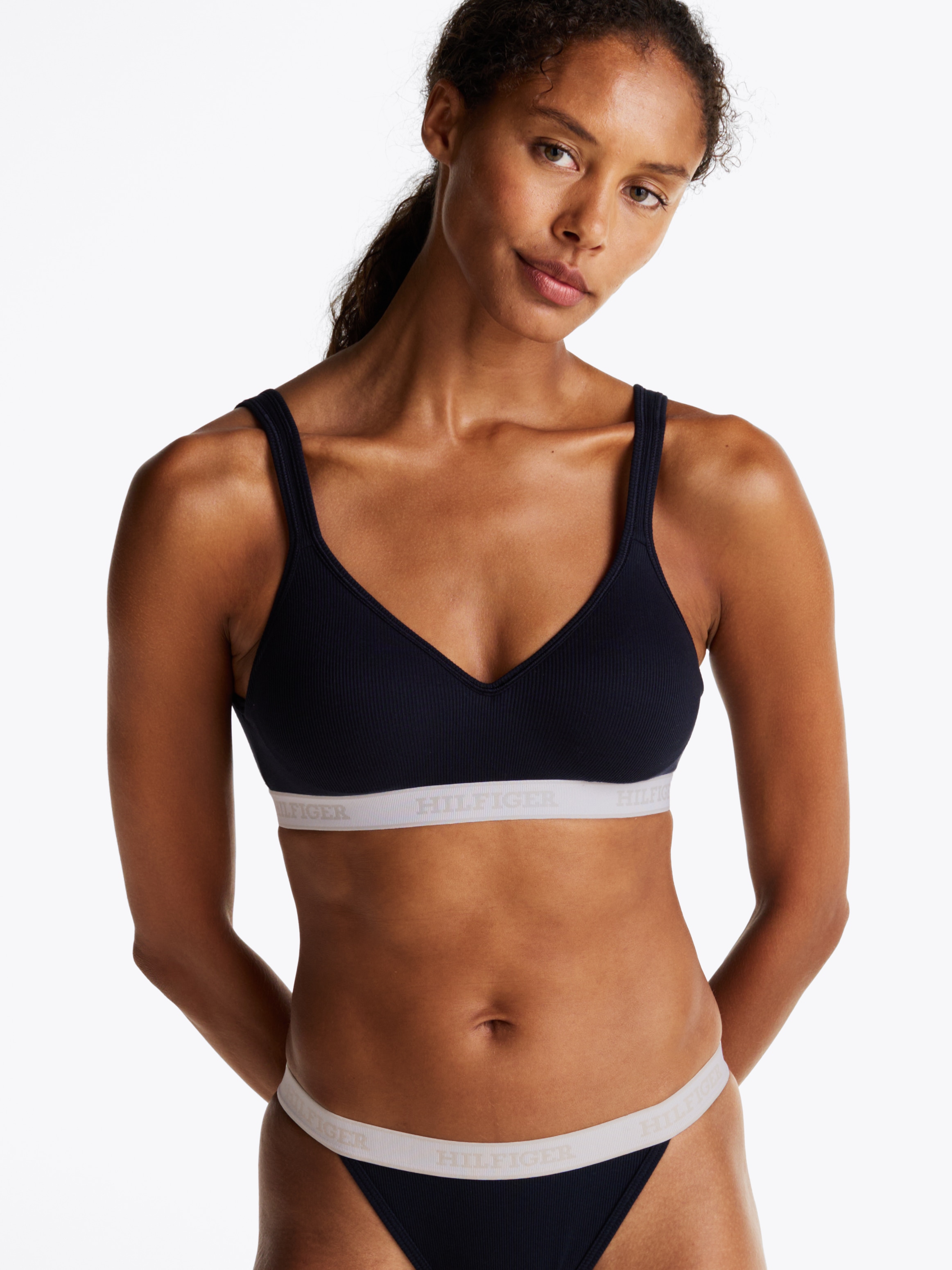 Tommy Hilfiger Underwear Bralette-BH "BRALETTE LIFT", mit Rippenstruktur