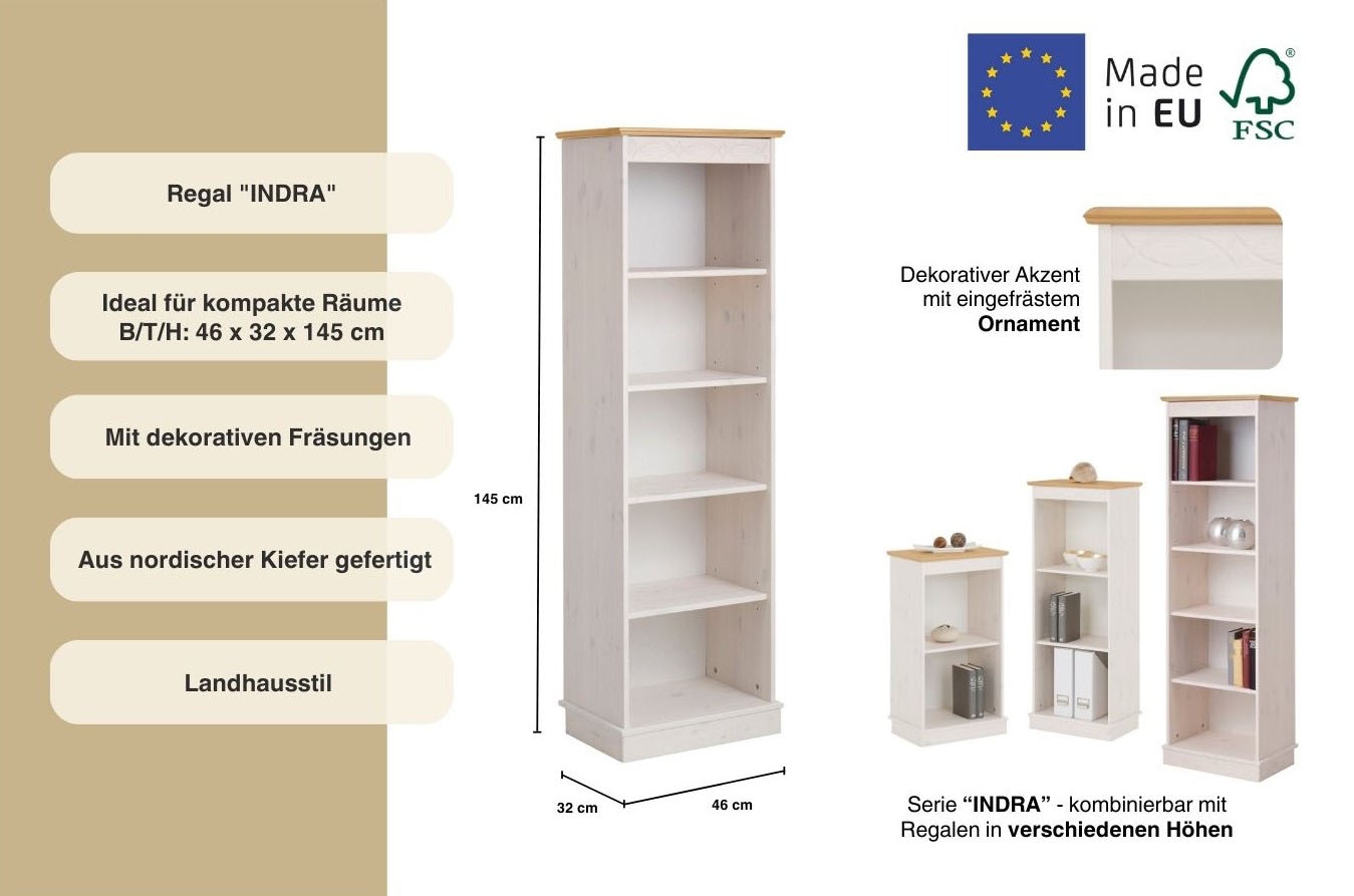 Home affaire Standregal »Indra«, Höhe 145 cm