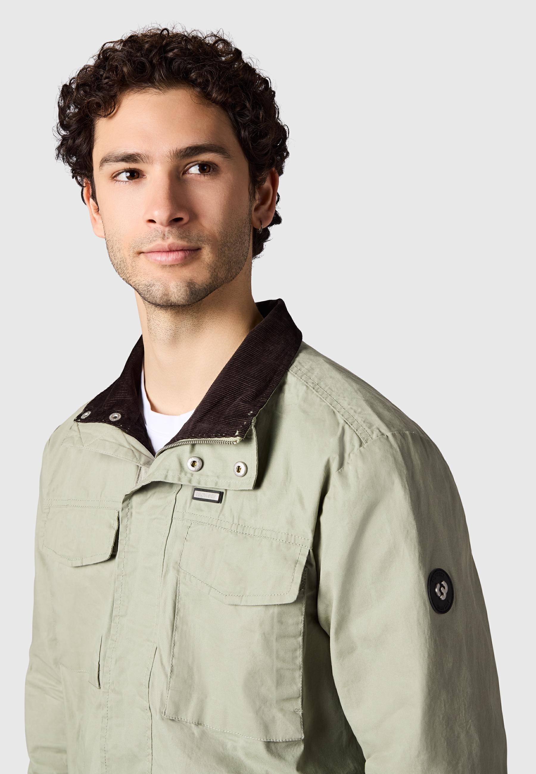 Ragwear Anorak »Murpho Vintage« ohne Kapuze Geradlinige Übergangsjacke mit Brusttaschen