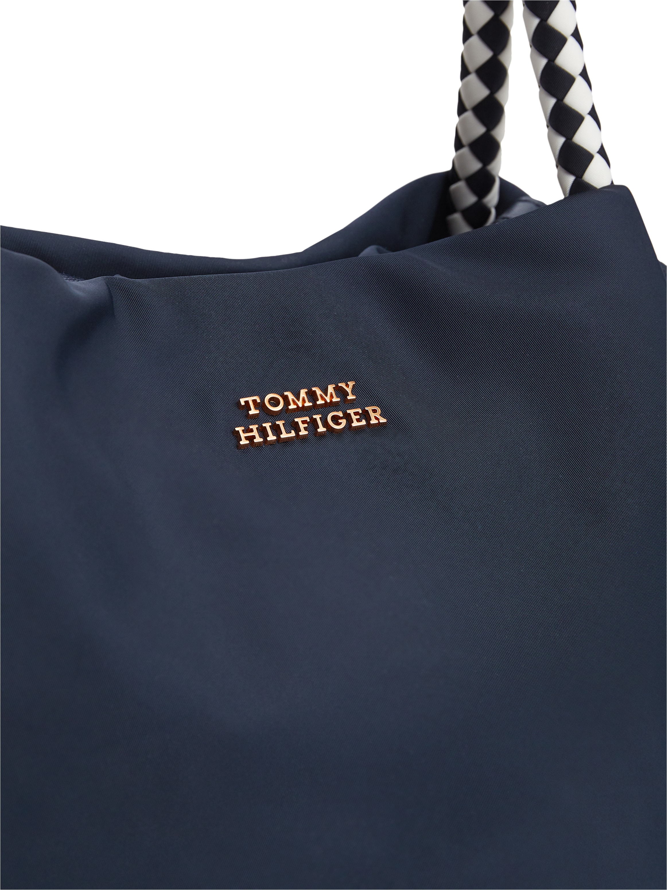 Tommy Hilfiger »TH MARINA BUCKET NYLON« Damen Tragetasche, Umhängetasche, Schultertasche mit Logoschriftzug