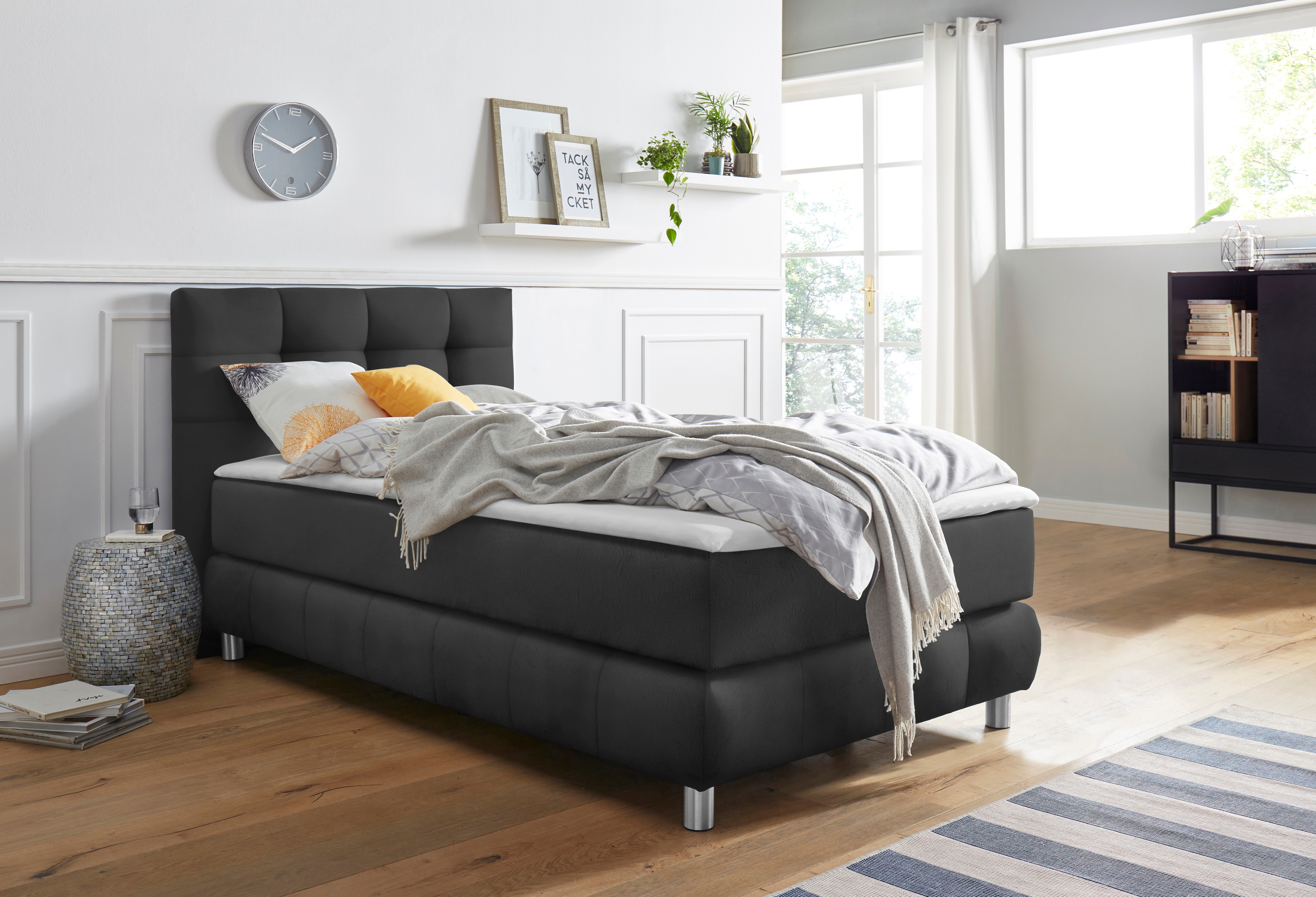 Home affaire Boxspringbett "Salo" incl. Topper, 6 Breiten, 2 Härtegrade, TFK auch in Härtegrad 4