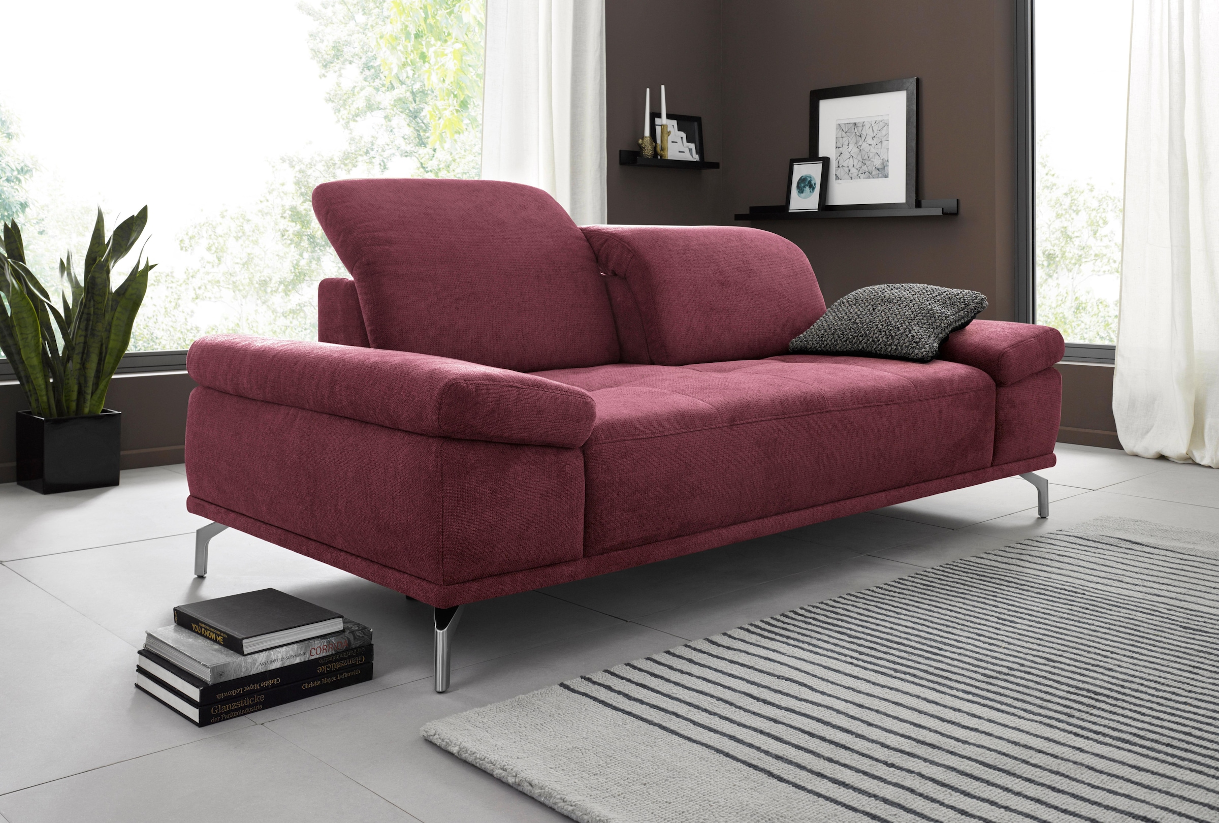 Home affaire 3-Sitzer "Caluna" mit Sitztiefen- und Kopfteilverstellung günstig online kaufen