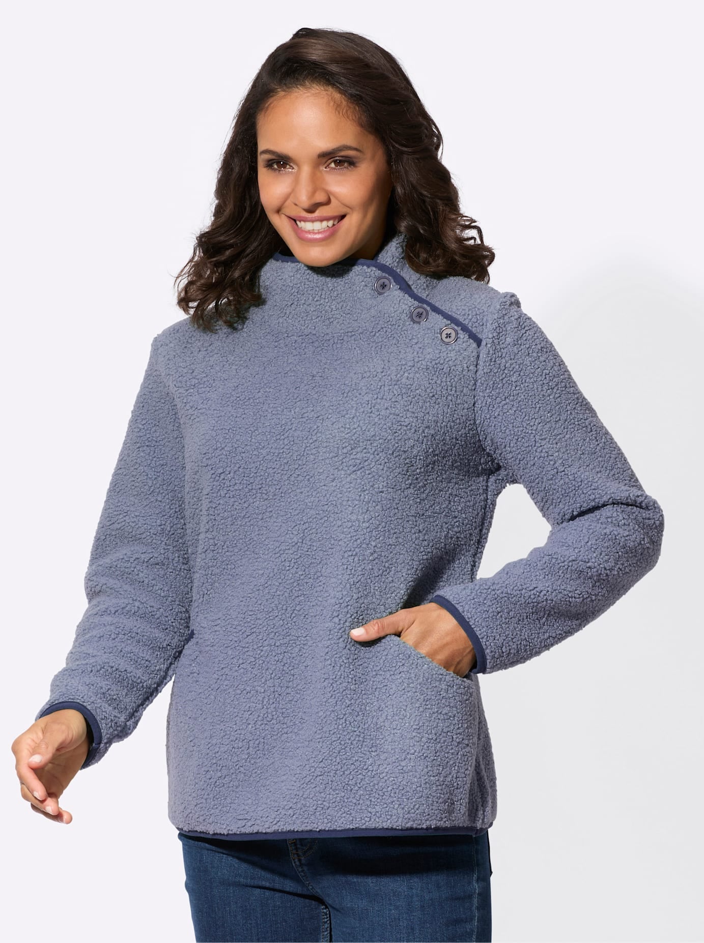 Casual Looks Fleeceshirt "Fleece-Shirt", (1 tlg.) günstig online kaufen
