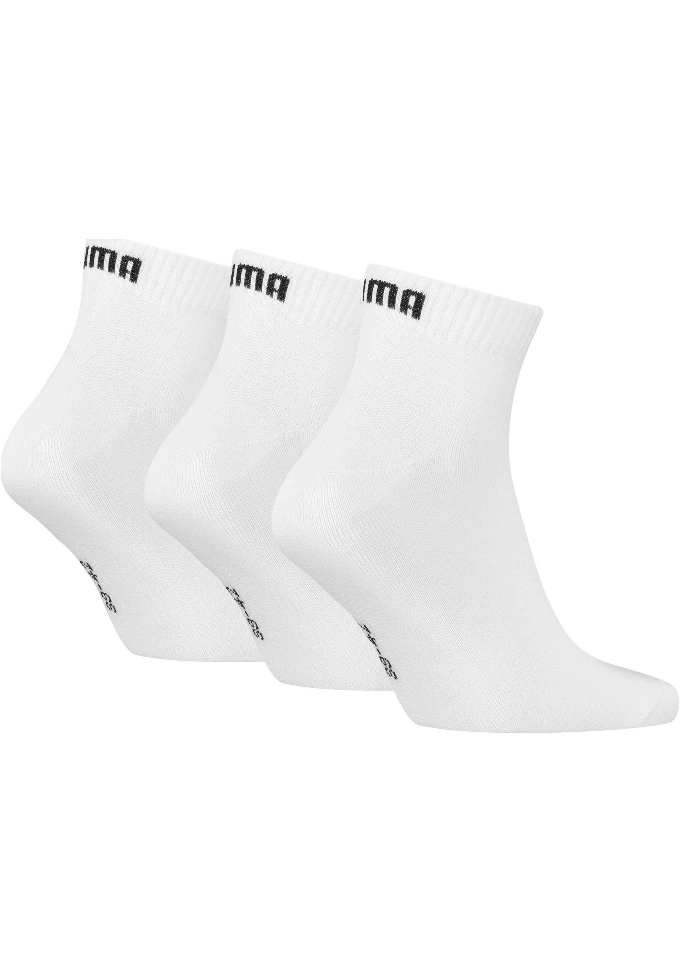 PUMA Kurzsocken "PUMA UNISEX QUARTER PLAIN 3P" 3 Paar, 3 Stk. tlg. Atmungsa günstig online kaufen