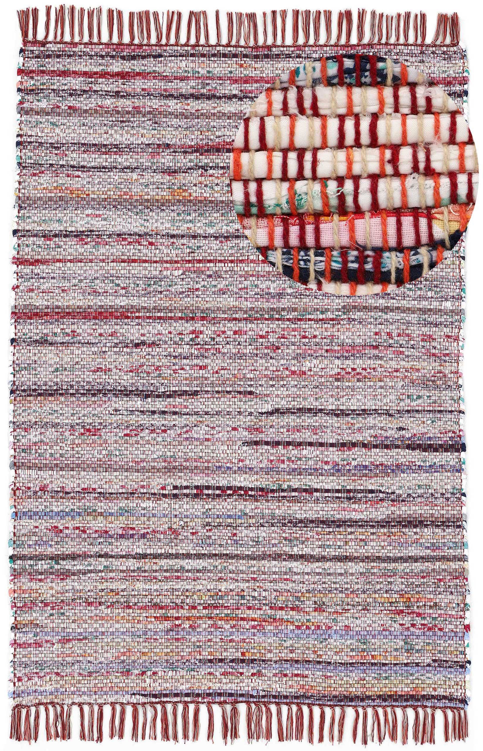 carpetfine Teppich "Kelim Chindi, Wendeteppich" rechteckig 6 mm Höhe handge günstig online kaufen