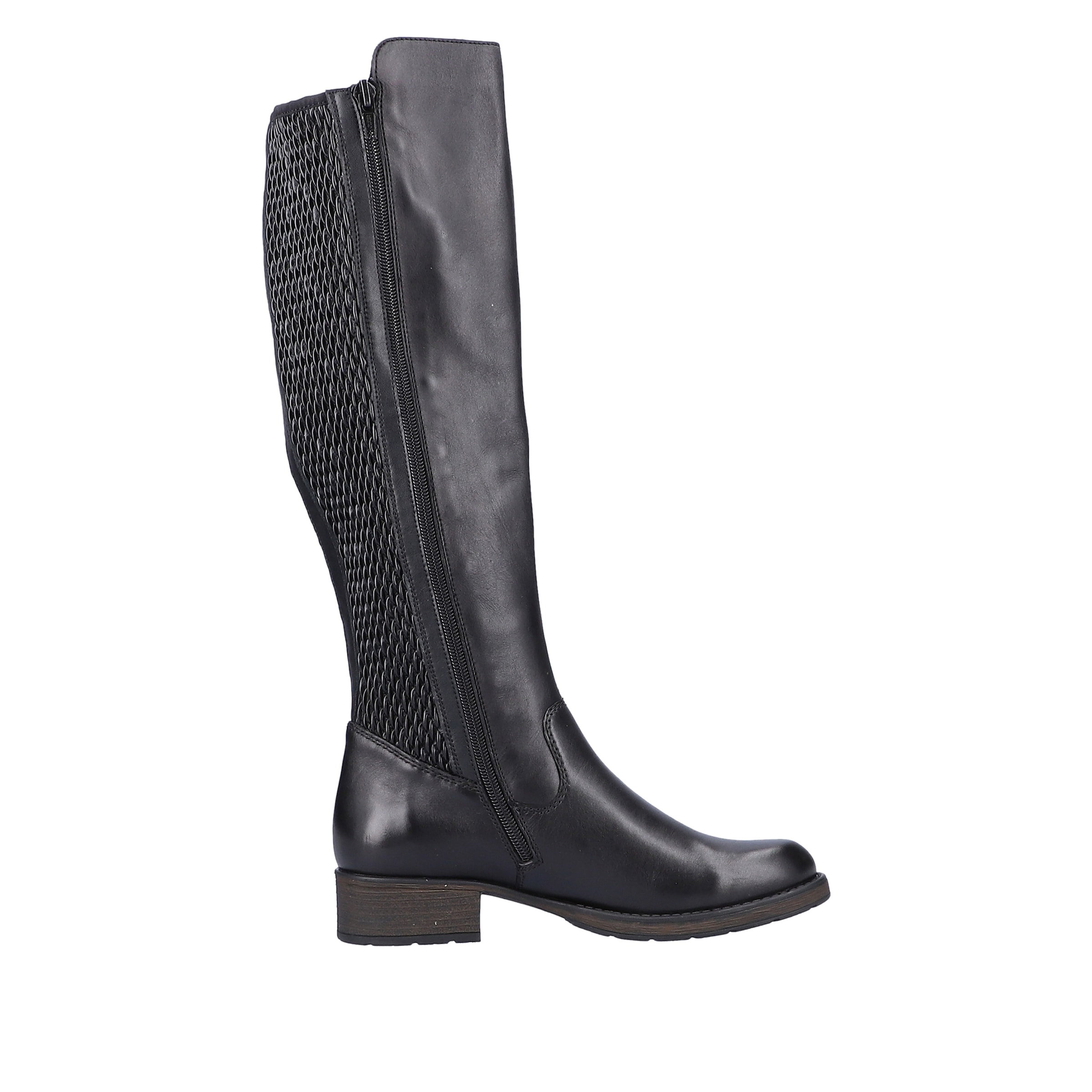 Rieker Stiefel  Langschaftstiefel mit Stretch am Schaft, Blockabsatz
