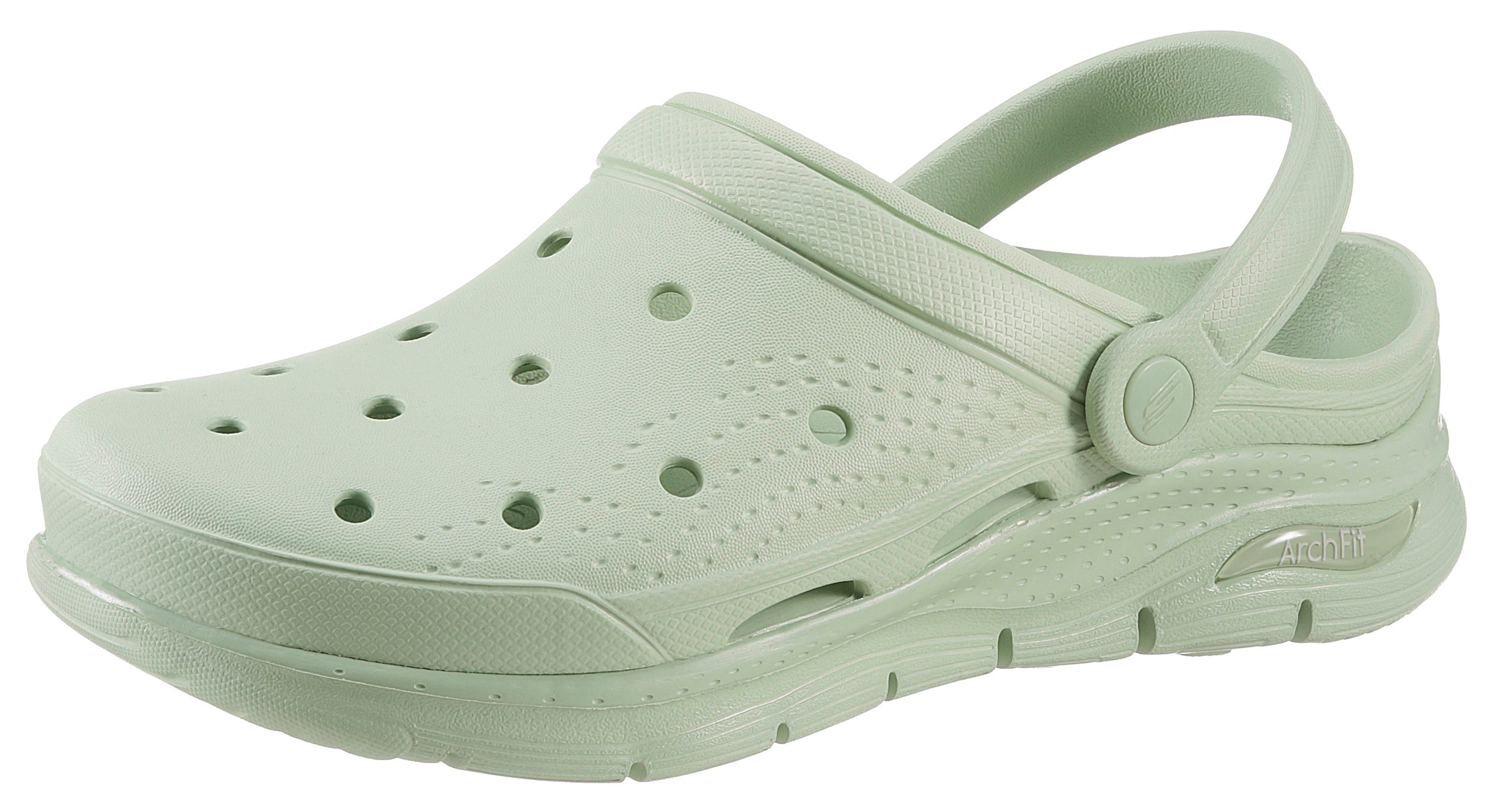 skechers -  Clog "ARCH FIT IT'S A FIT", mit schwenkbarem Riemen