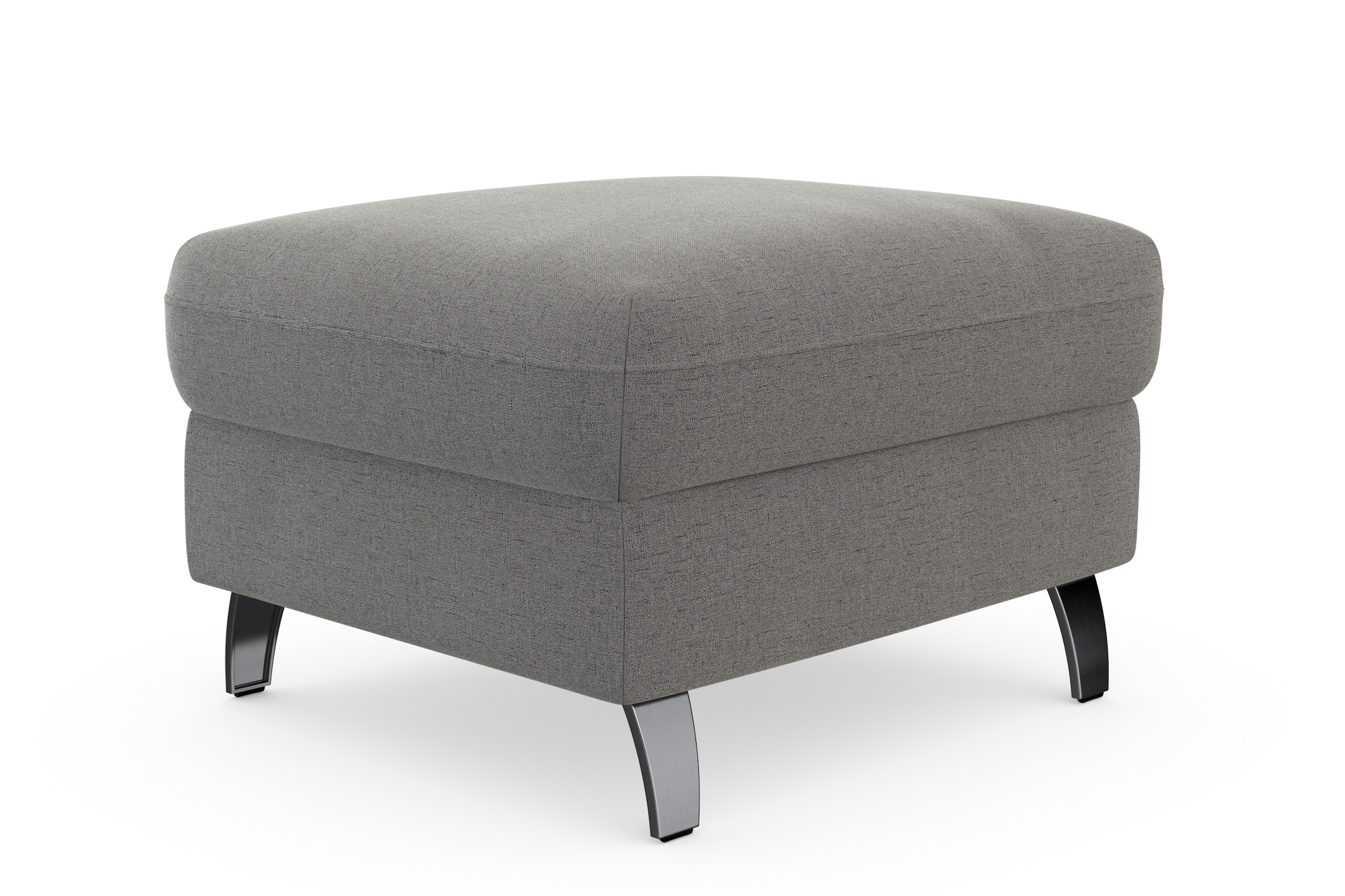 sit&more Stauraumhocker »Grenoble«, mit Stauraum und satinierten Füßen