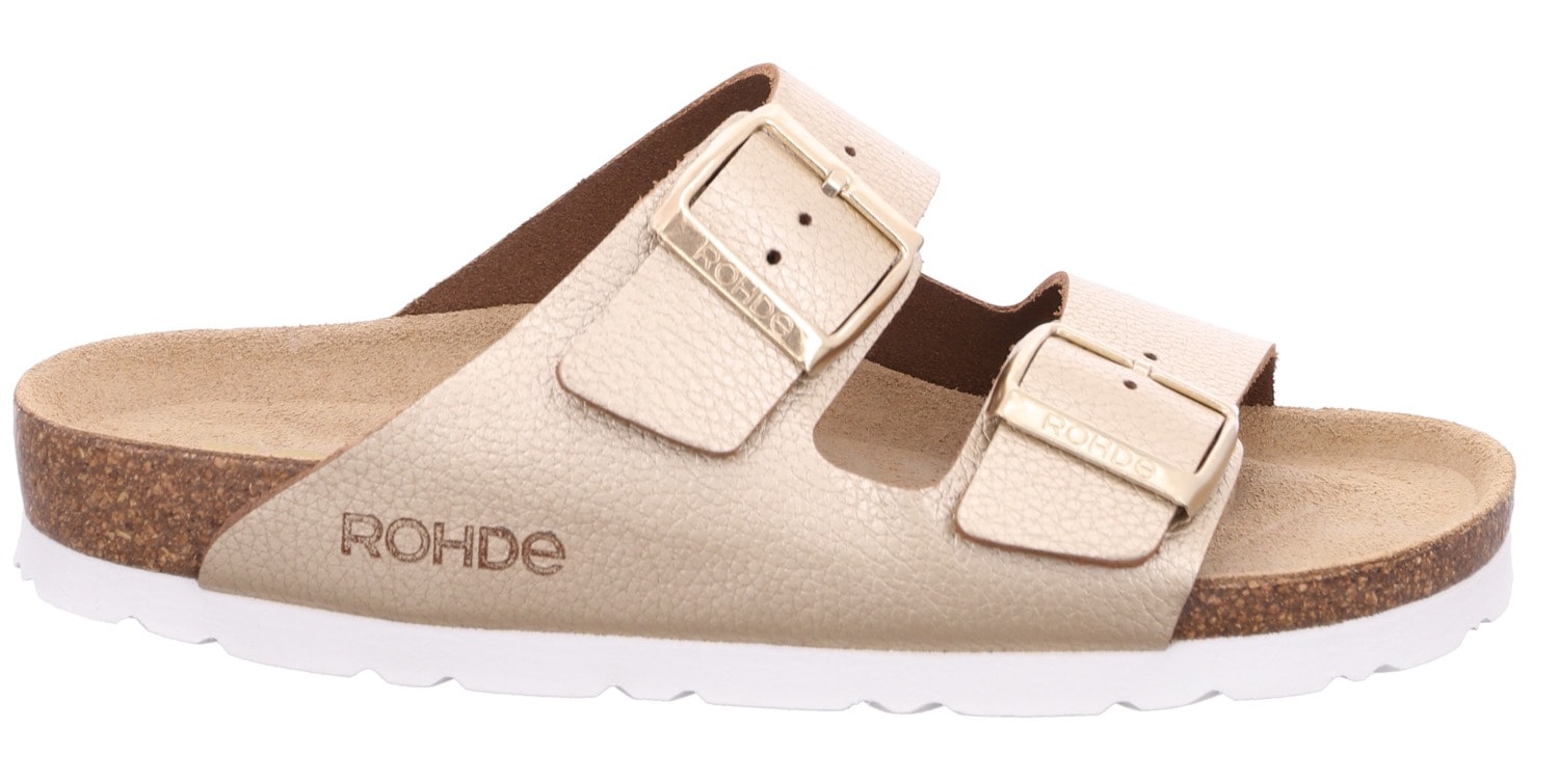Rohde Pantolette »ALBA«, Sommerschuh, Hausschuh, Zweischnaller, Schlappen mit Softfußbett