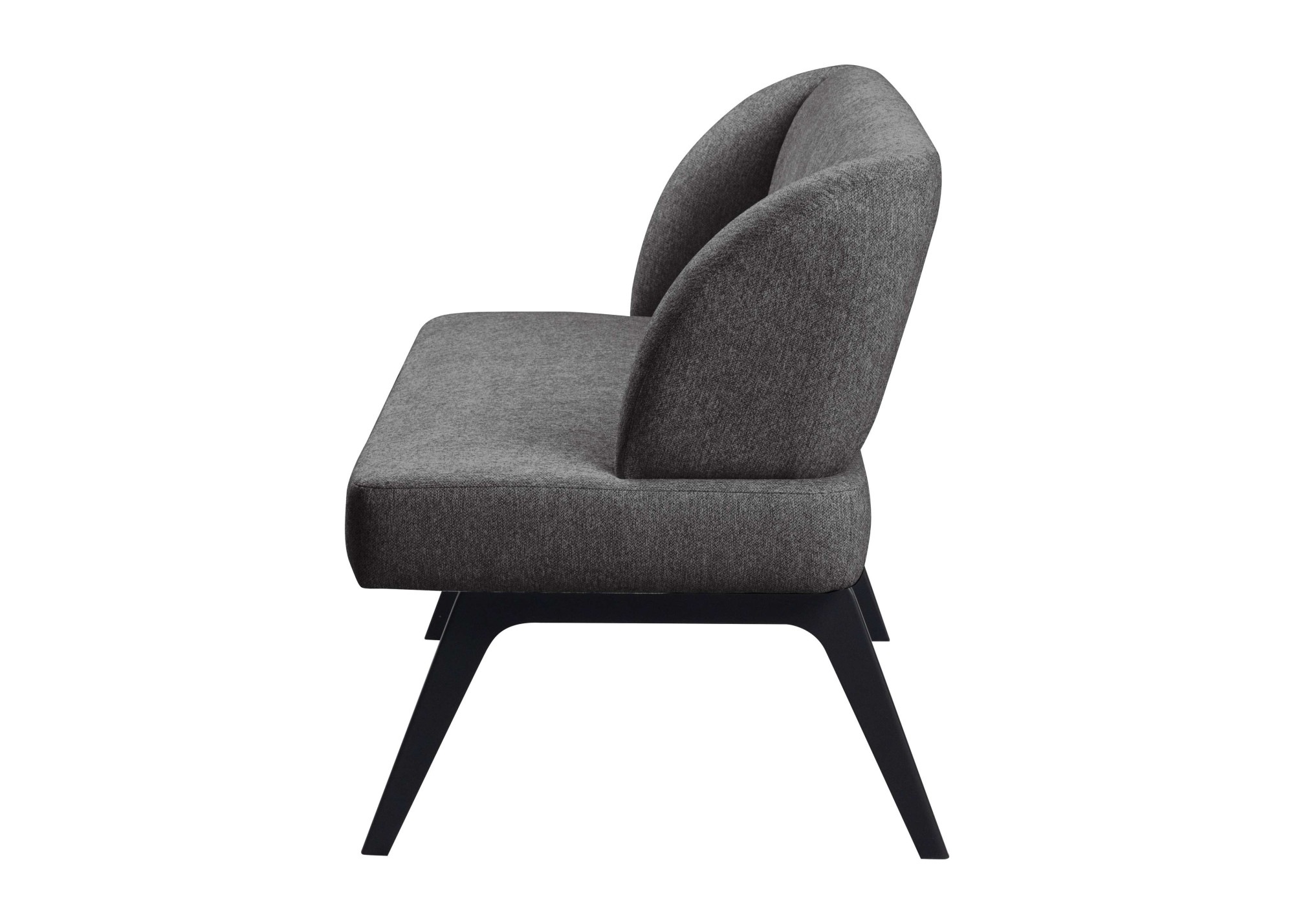 Bank OTTO HOME "Aretha Küchenbank, Polsterbank, Esszimmerbank, Breite 140 cm", schwarz (jet schwarz, schwarz), B:140cm H:86cm T:68cm, Holzwerkstoff, Massivholz, Polyester, Polyurethan, Sitzbänke, Moderne Bank in tollen Farben, Nosagfederung, anzahl Sitzpl 3