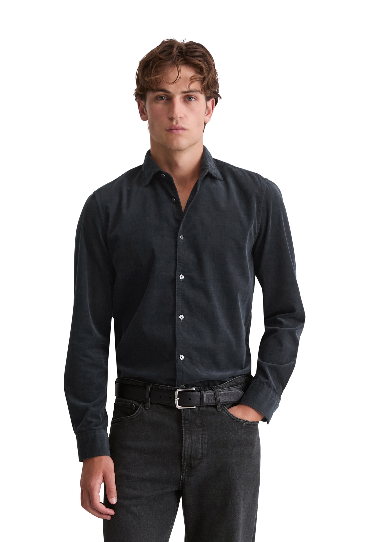 Marc O'Polo Langarmhemd »mit feiner Rippenstruktur«