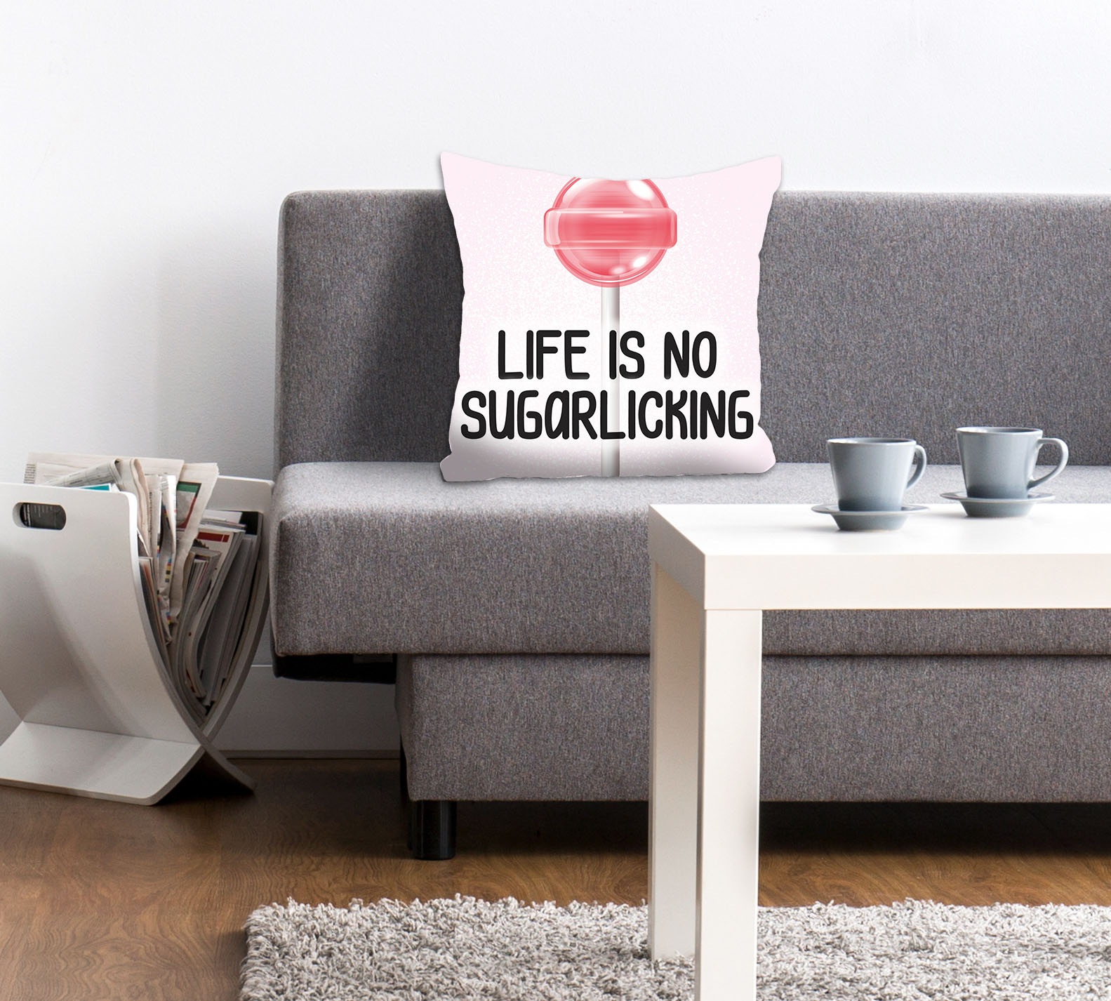 queence Dekokissen "LIFE IS NO SUGARLICKING" Kissenhülle ohne Füllung, 1 St günstig online kaufen