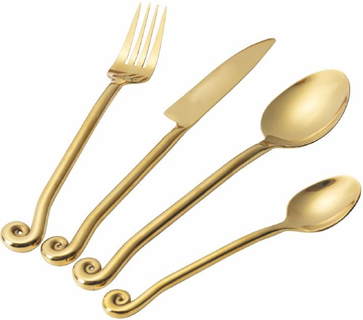 Villa d'Este Besteck-Set »Materia«, (Set, 24 tlg.), Essbesteck-Set, poliert